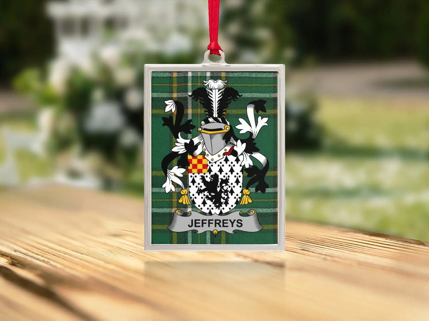Jeffreys Family Crest Personalized Hanging product