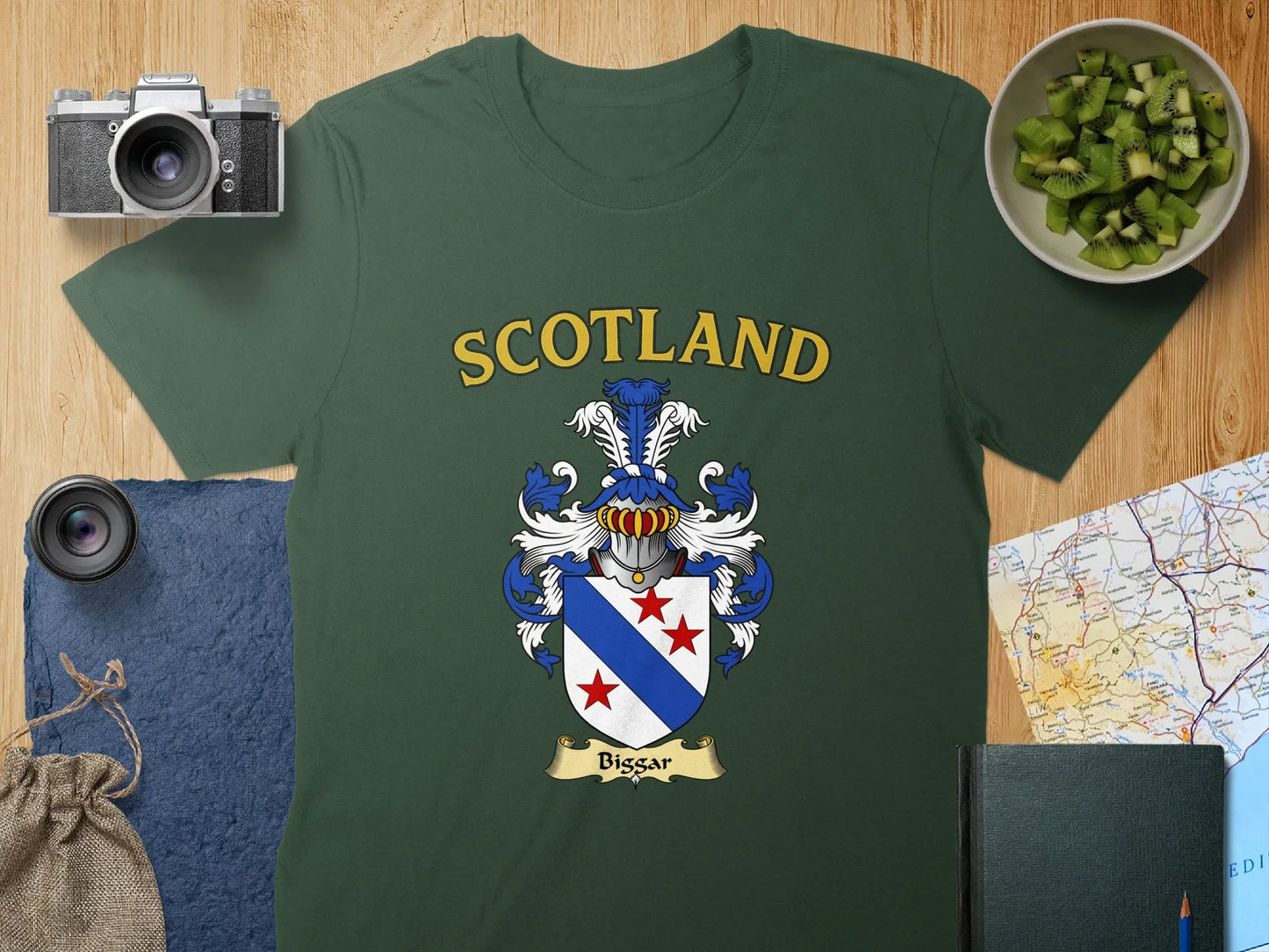 Scotland Family Crest Green Bissar T-Shirt product type