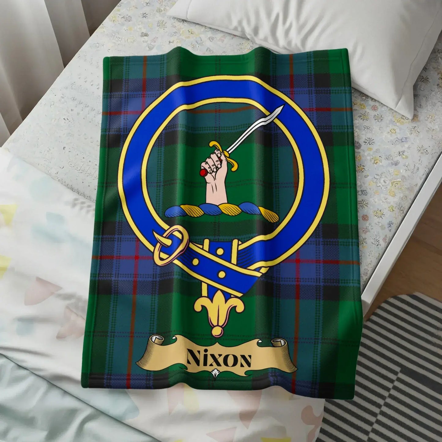 Clan Nixon Tartan Throw Blanket Decorative product type