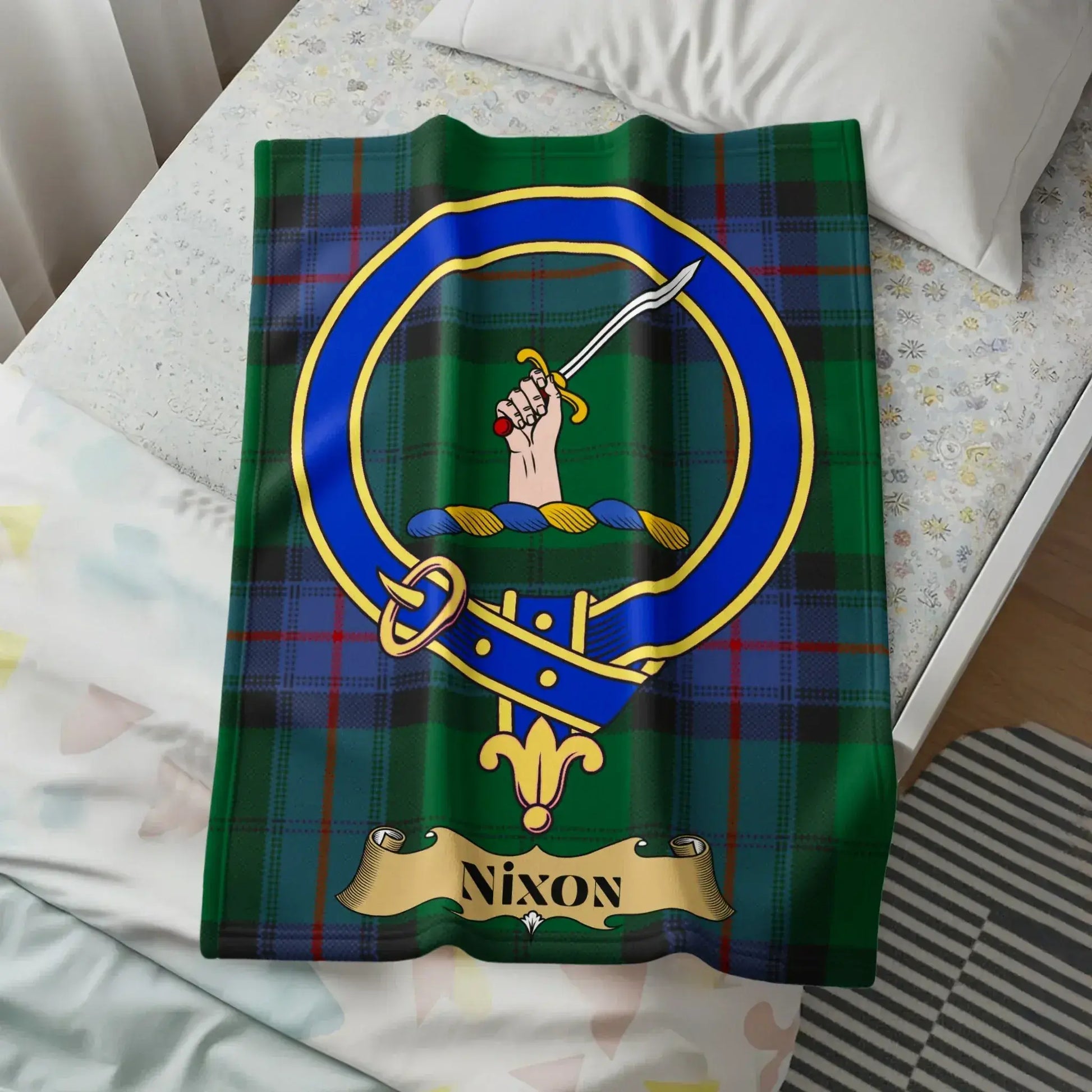 Clan Nixon Tartan Throw Blanket Decorative product type