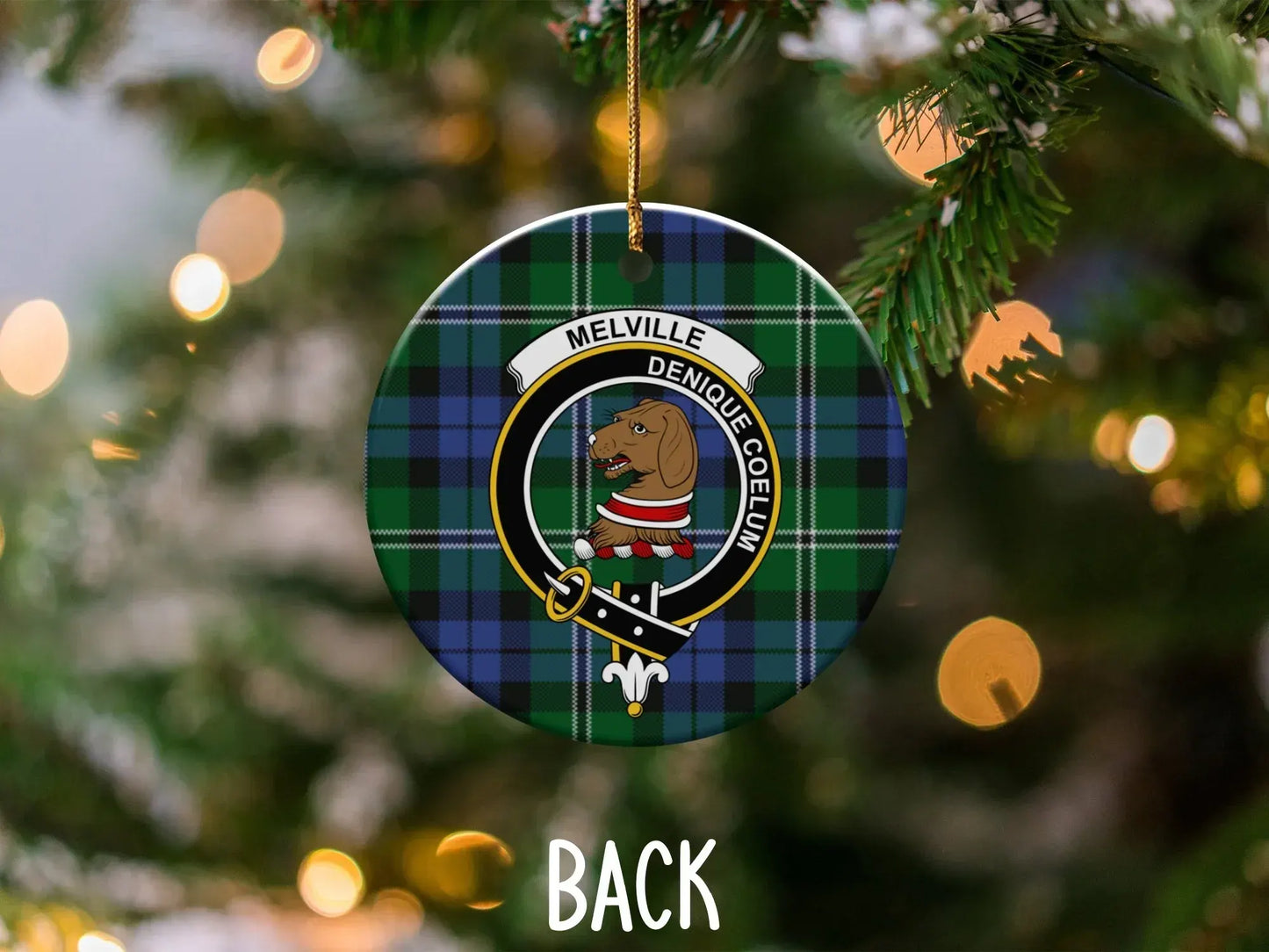 Festive Melville Denique Coelum Plaid Ornament product type