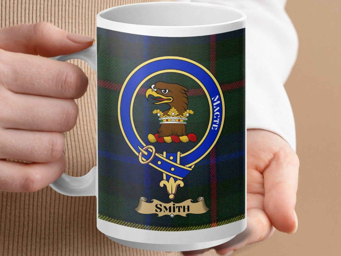 Personalized Smith Clan Tartan Crest Mug product