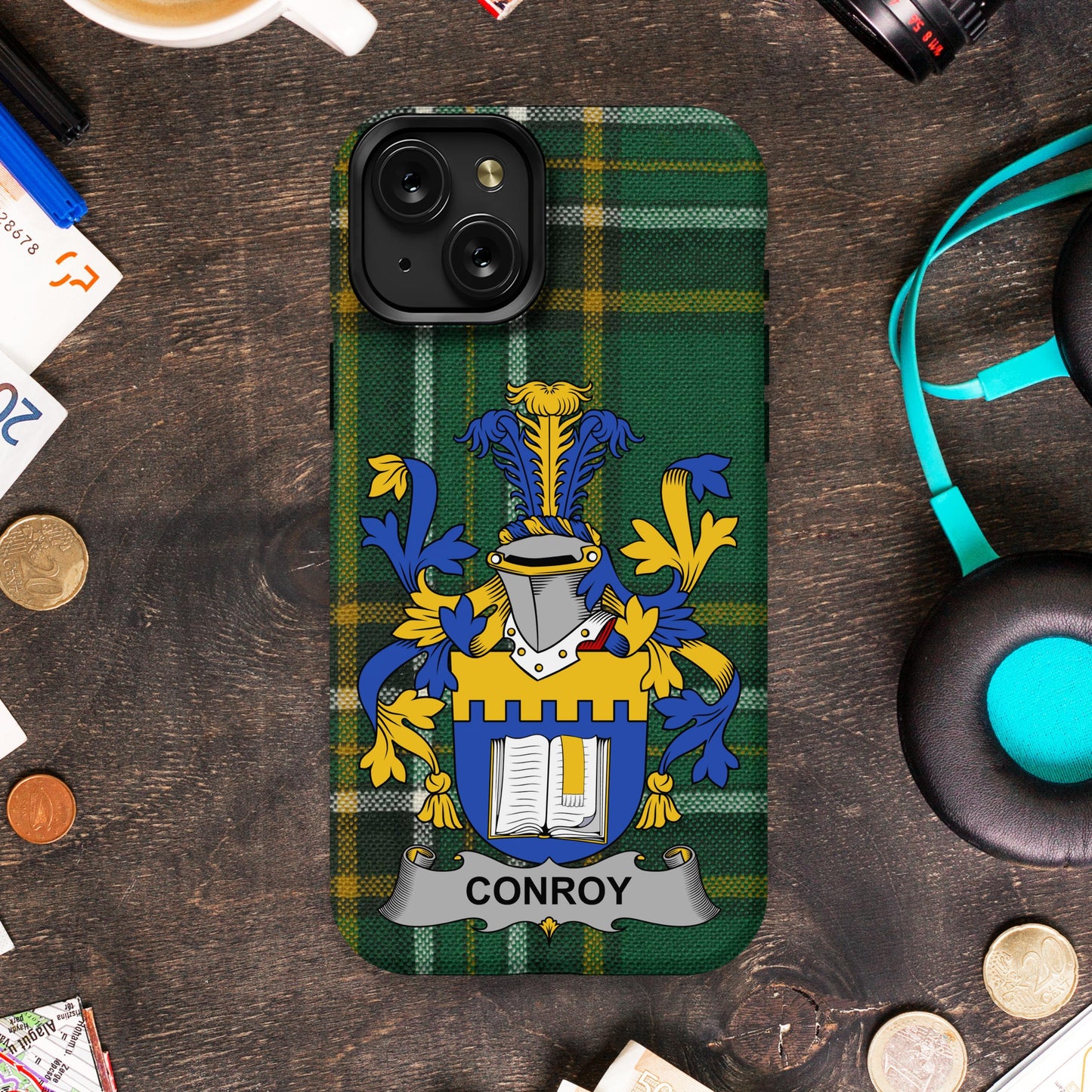 Custom Family Crest Name iPhone Case Hard Shell product