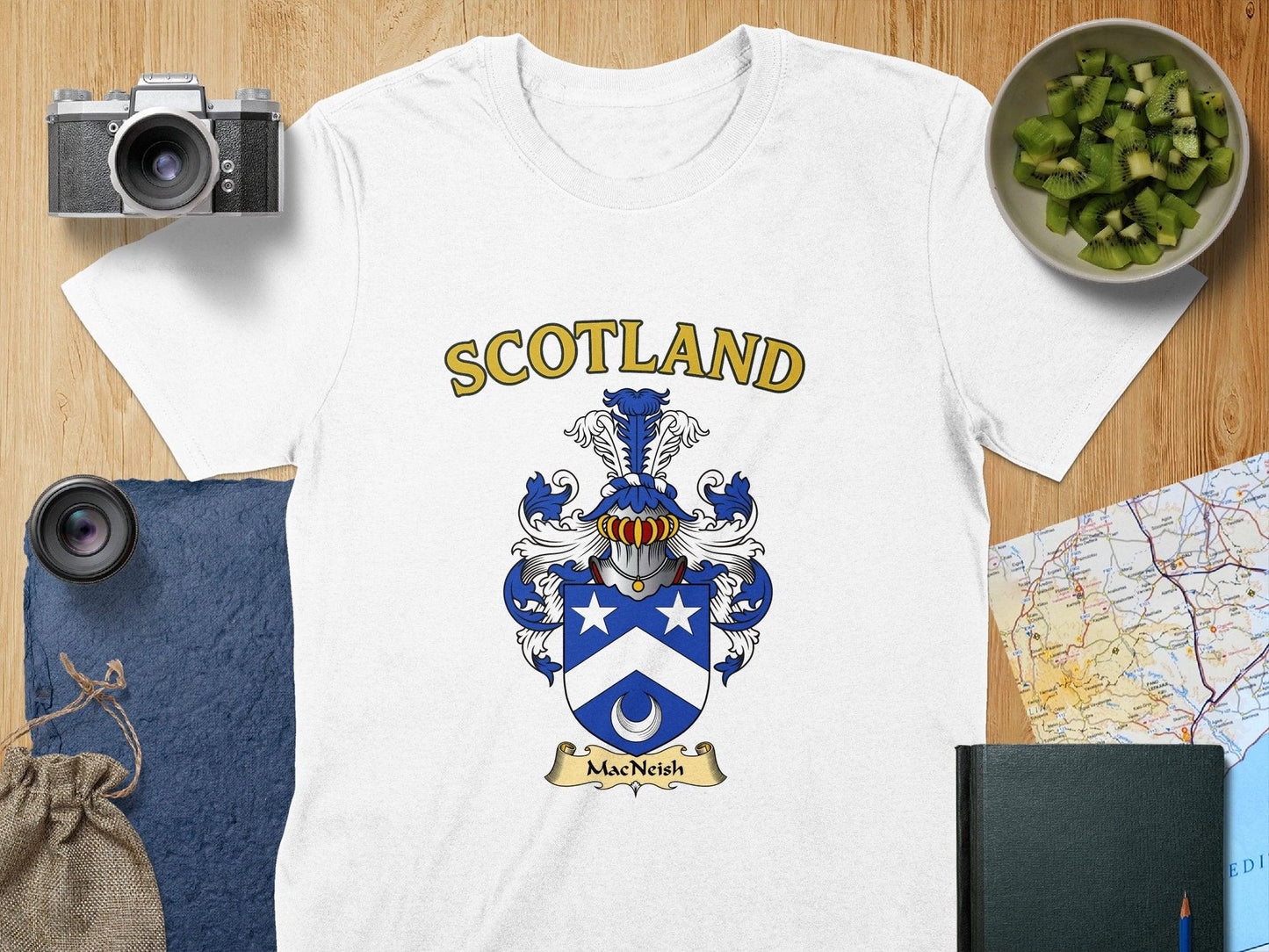 MacNeish Clan Family Crest Scotland T-Shirts - Celtic Ancestry Gifts