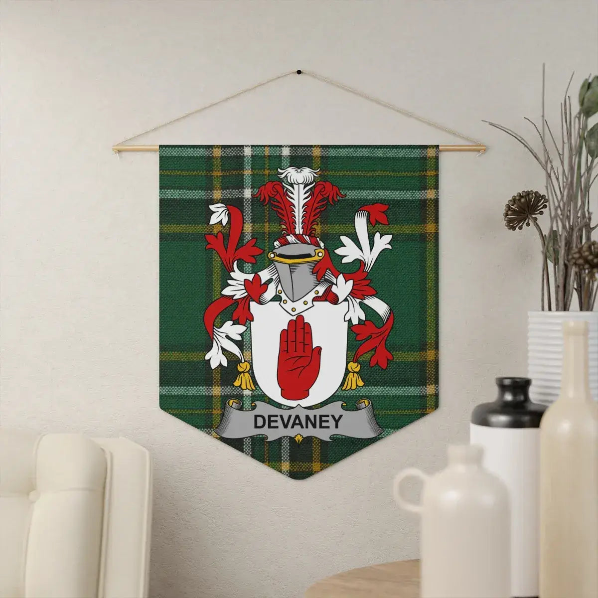Devaney Family Crest Wall Hanging Product