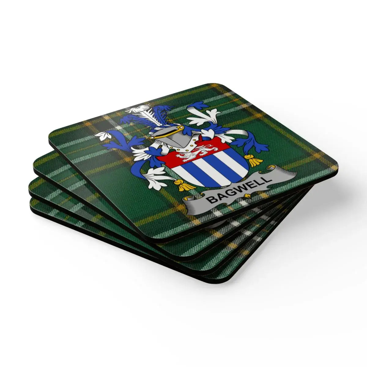 Custom Family Crest Coaster Set Personalized Product