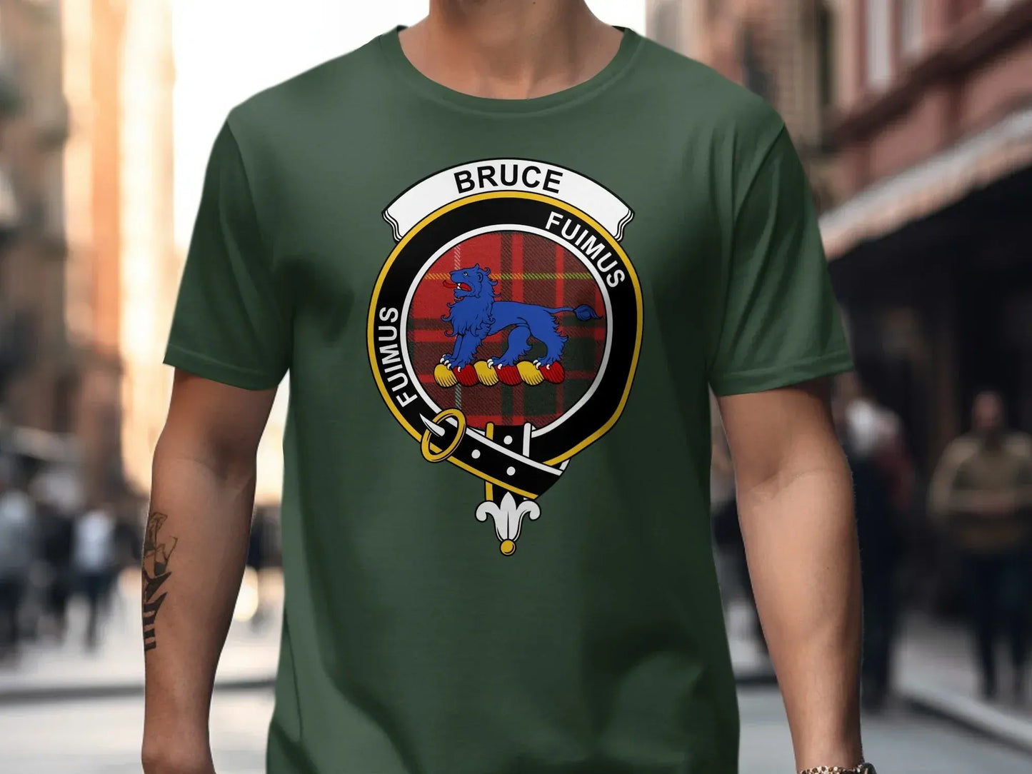 Bruce Fumuis Crest Graphic Design T-shirt product