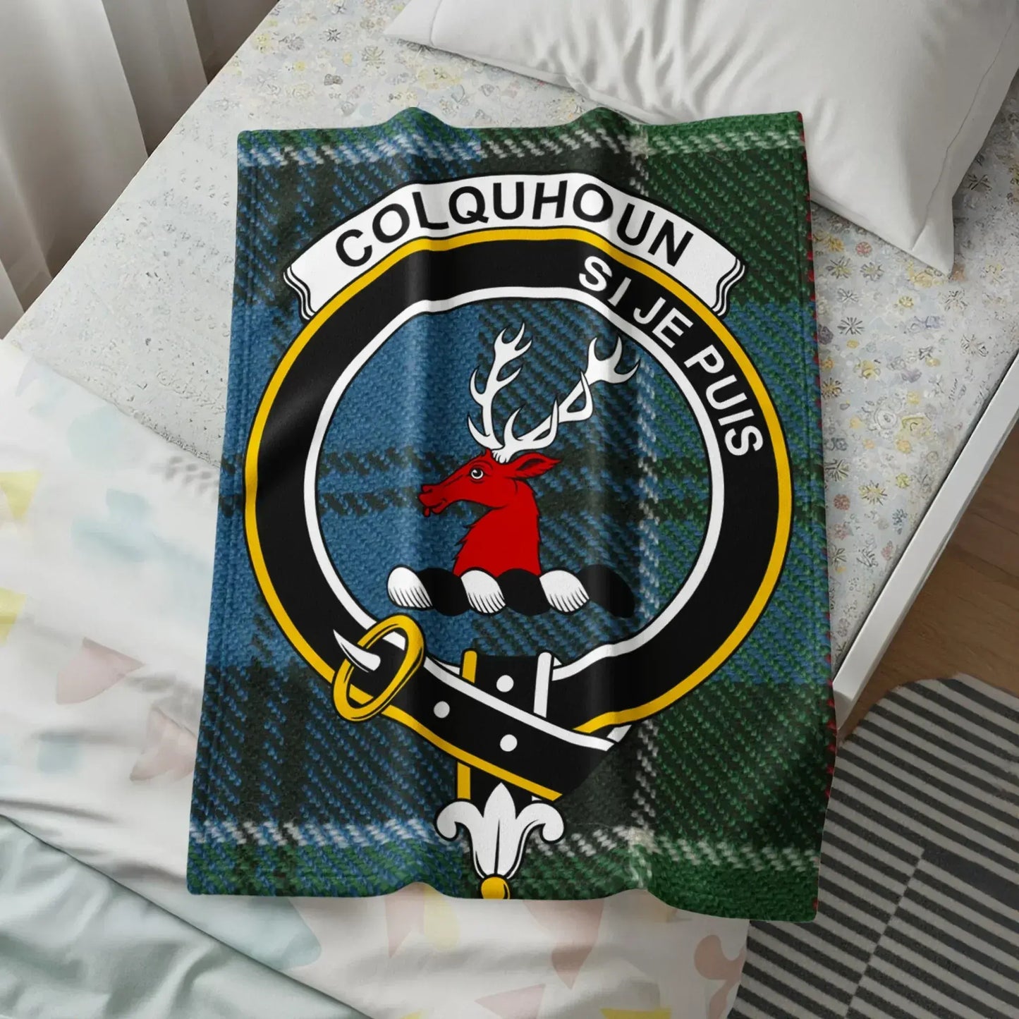 Clan Colquhoun Badge Design Printed Blanket product