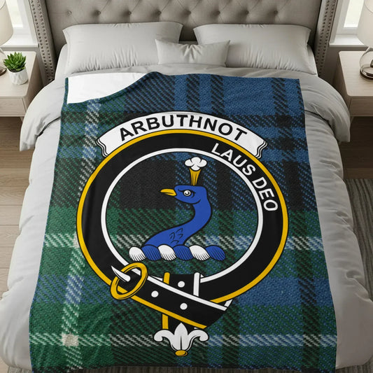 Arbuthnot Tartan Blanket Laus Deo Pattern product type