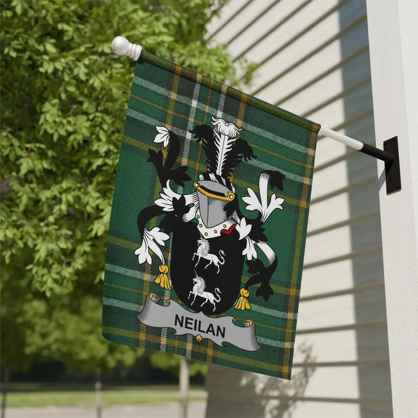 Neilan Family Crest Plaid Outdoor Decoration product