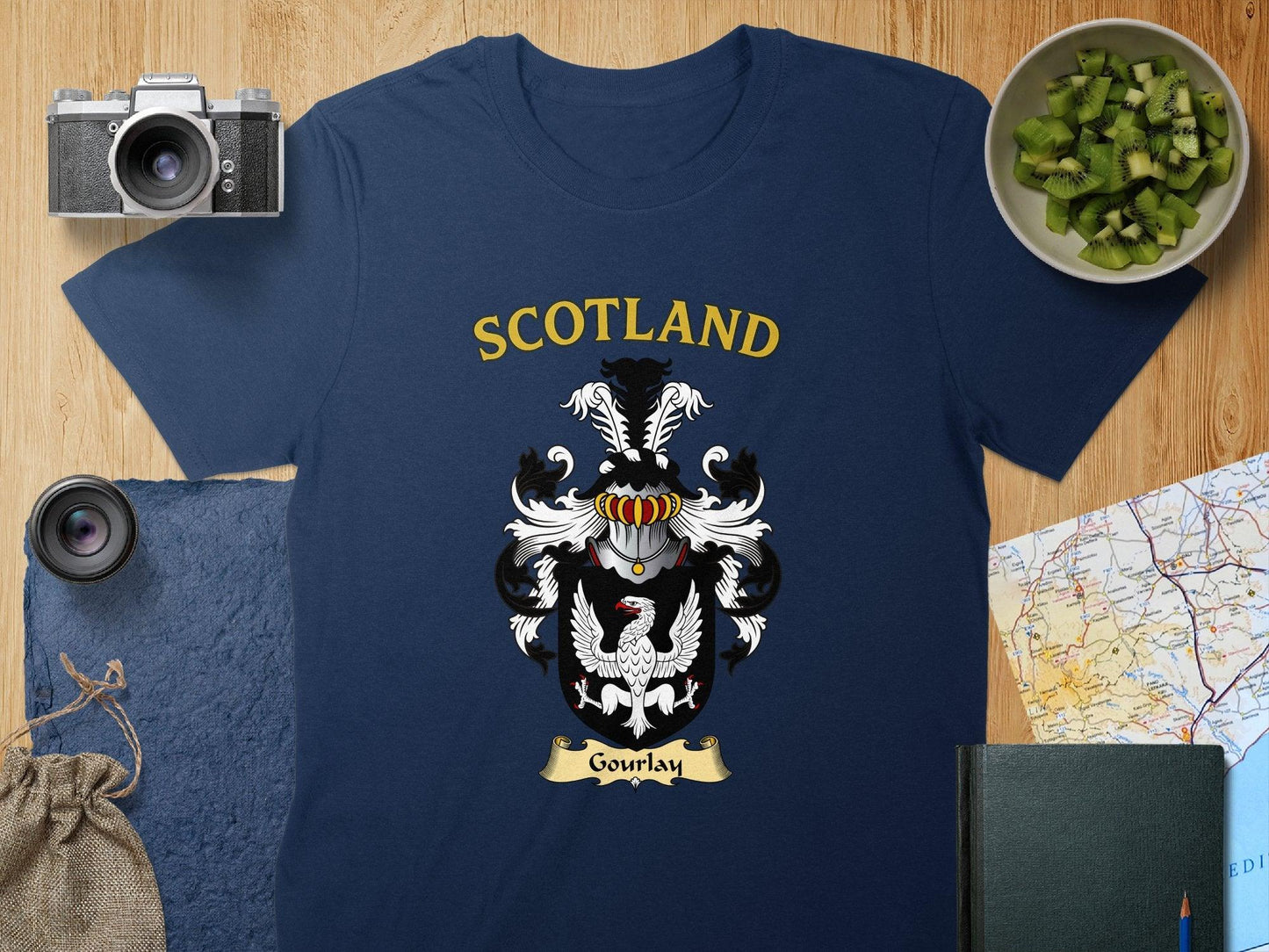 Gourlay Clan Family Crest Scotland T-Shirt - Celtic Ancestry Gifts