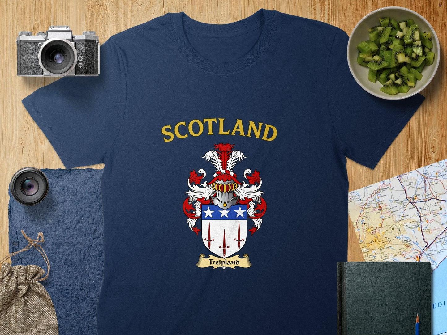 Treipland Clan Family Crest Scotland T-Shirt - Celtic Ancestry Gifts