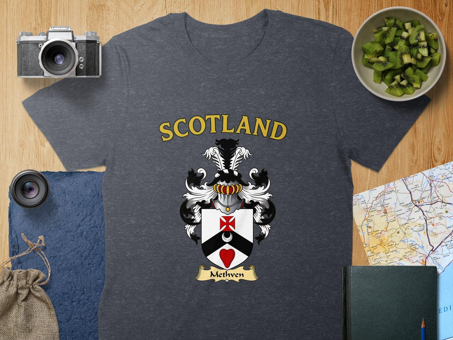 Methven Clan Family Crest Scotland T-Shirts - Celtic Ancestry Gifts