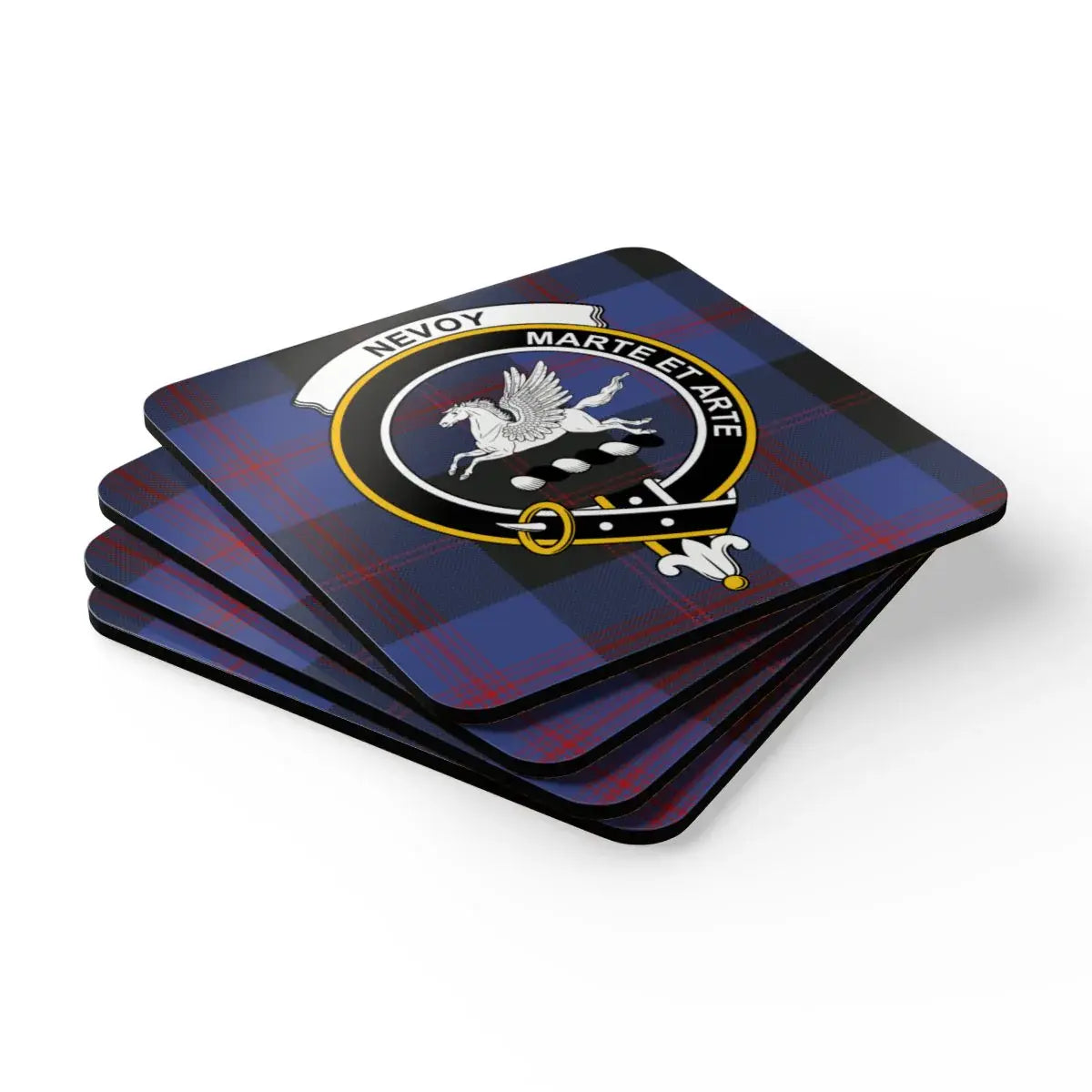 Nevoy Marte Et Arte Plaid Pattern Coasters product type
