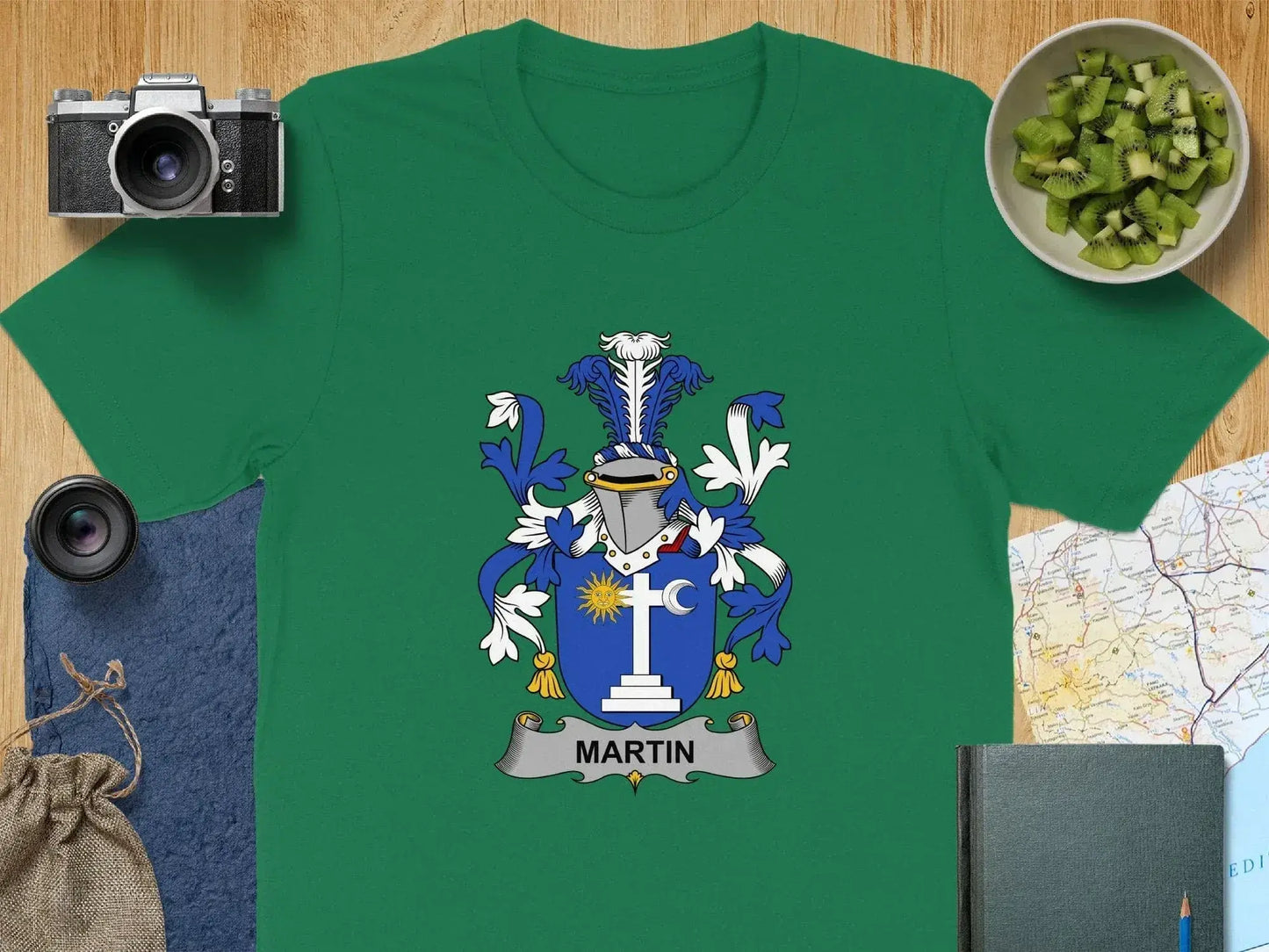 Martin Family Crest Coat of Arms Design T-Shirt product type