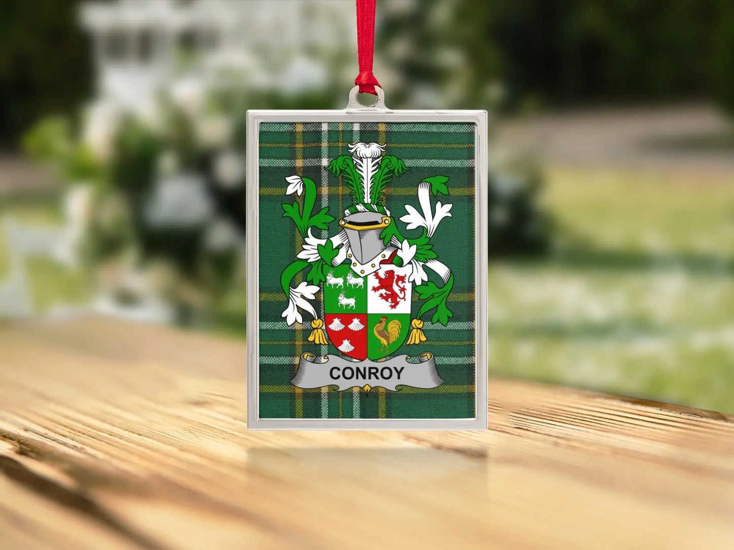 Personalized Conroy Family Crest Christmas Ornament product