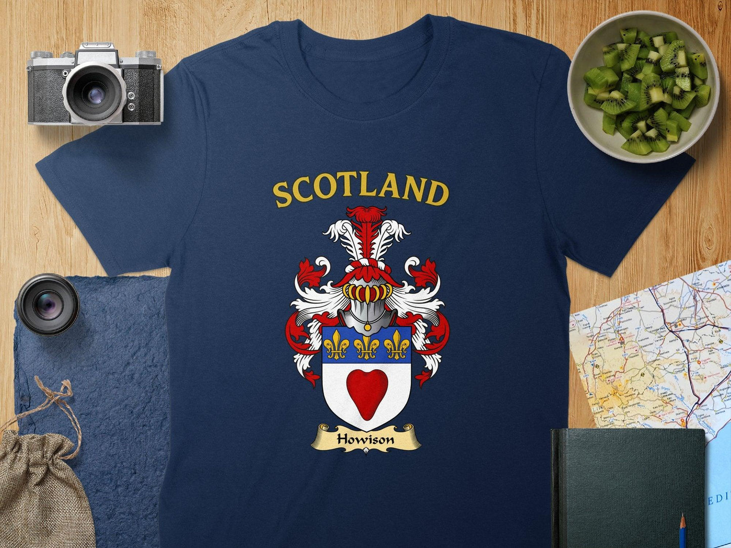Howison Clan Family Crest Scotland T-Shirt - Celtic Ancestry Gifts
