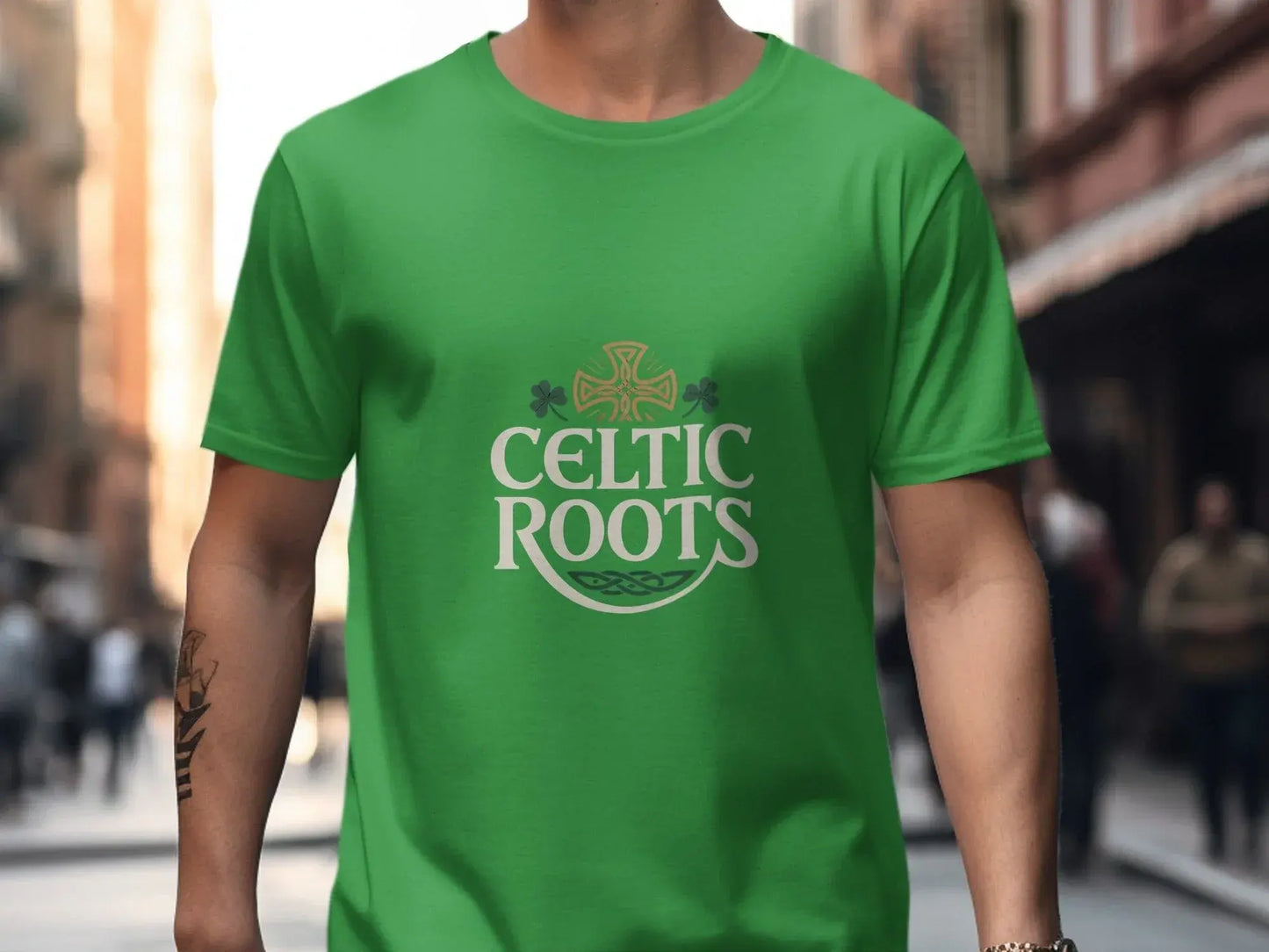 Celtic Roots Logo Green T-Shirt product