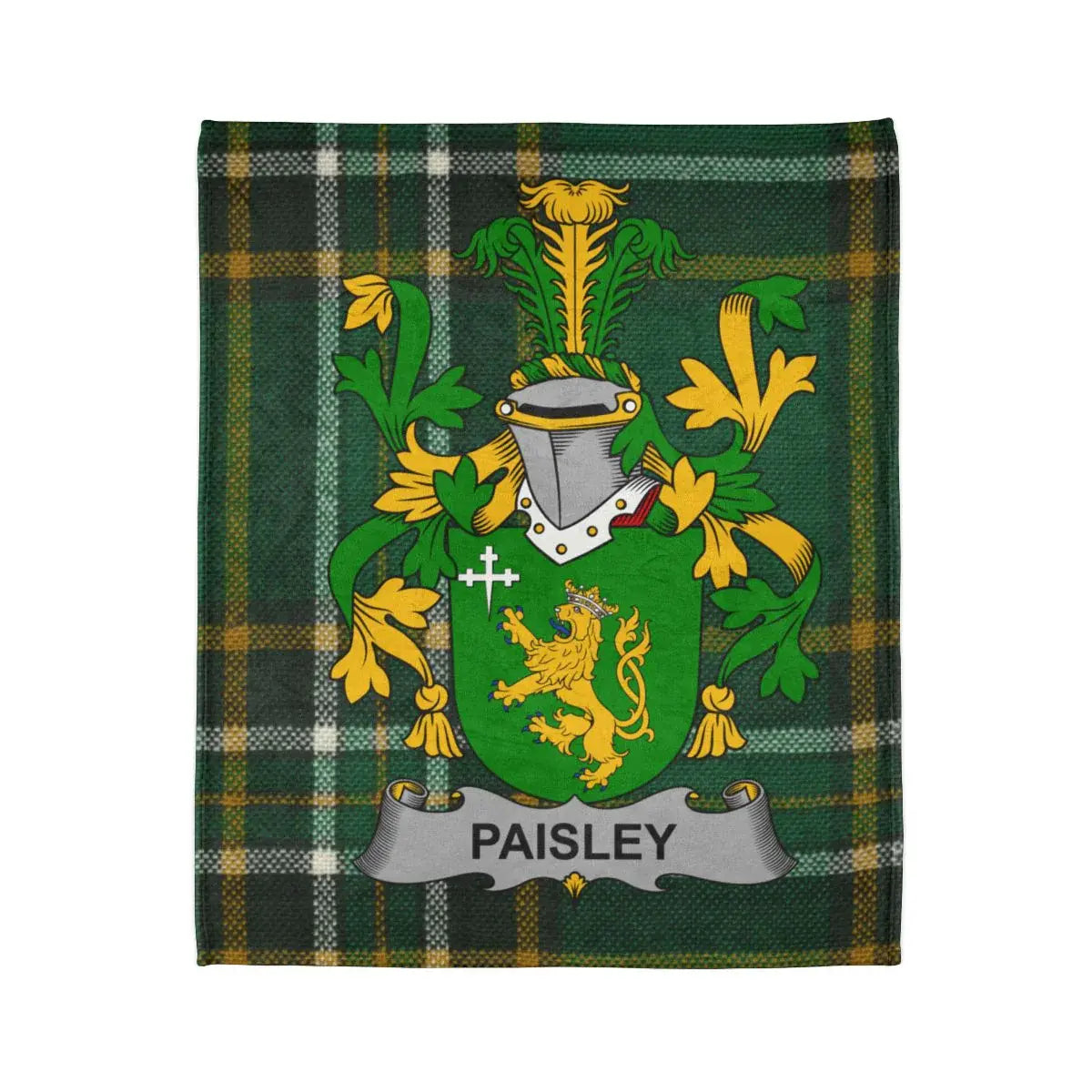 Paisley Family Crest Plaid Design Blanket product
