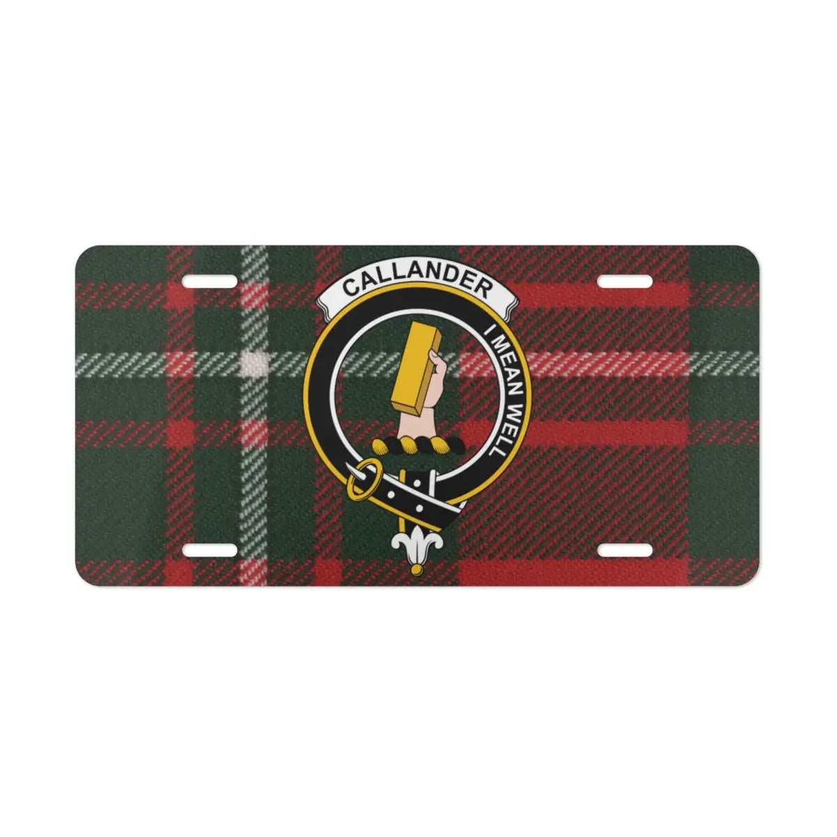 Callander Clan Crest Tartan Car License Plate product