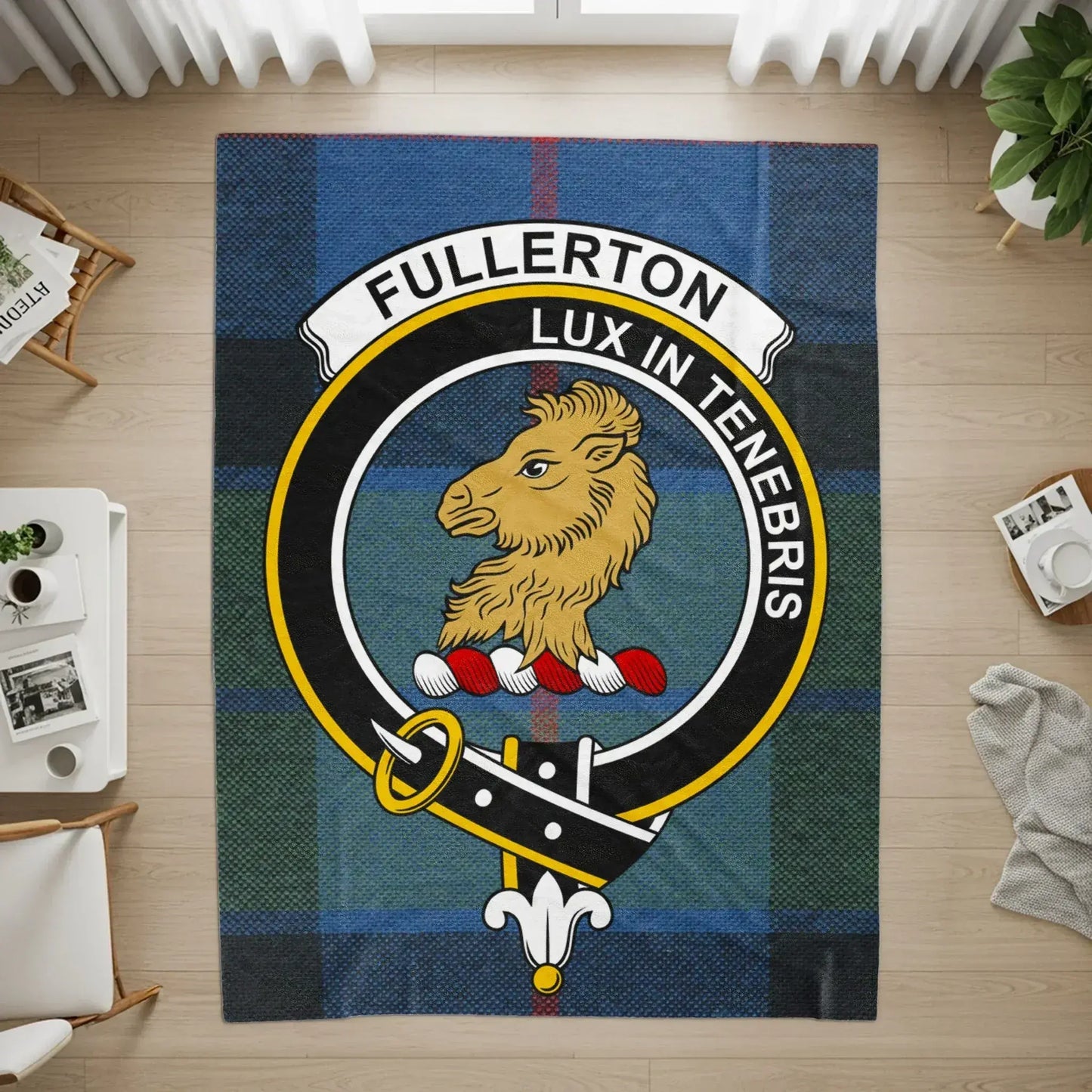 Fullerton Lux in Tenebris Crest Emblem Rug product type