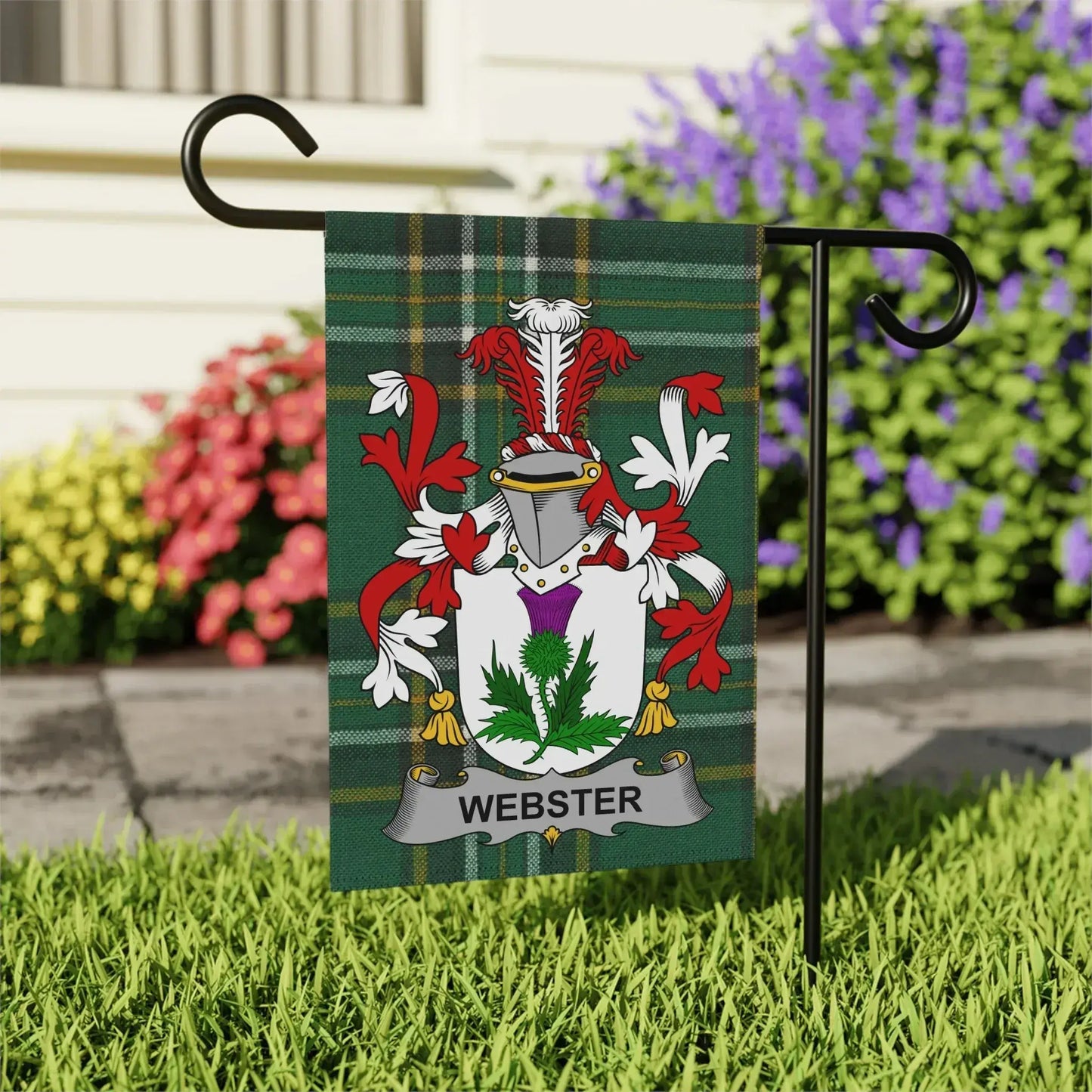 Personalized Custom Family Crest Garden Flag product