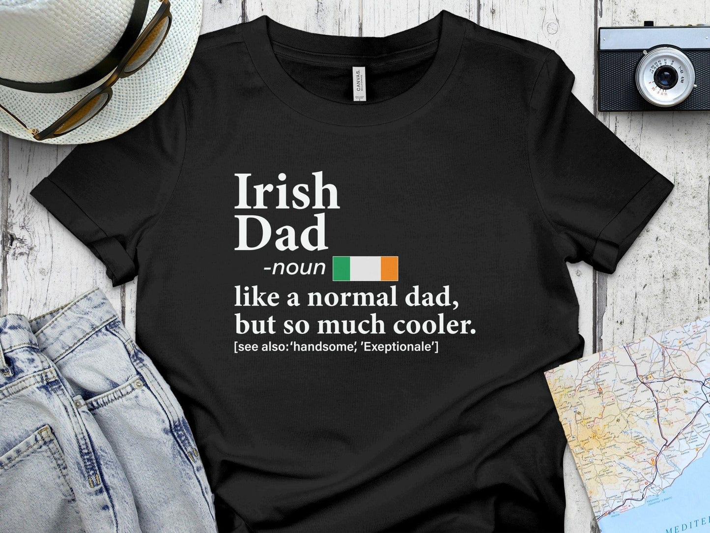 Irish Dad Cool and Handsome Tee Shirt Product