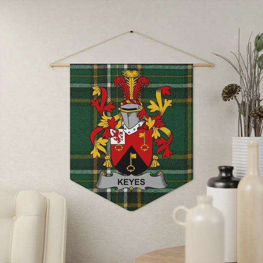 Family Crest Coat of Arms Keyes Tapestry Wall Hanging product