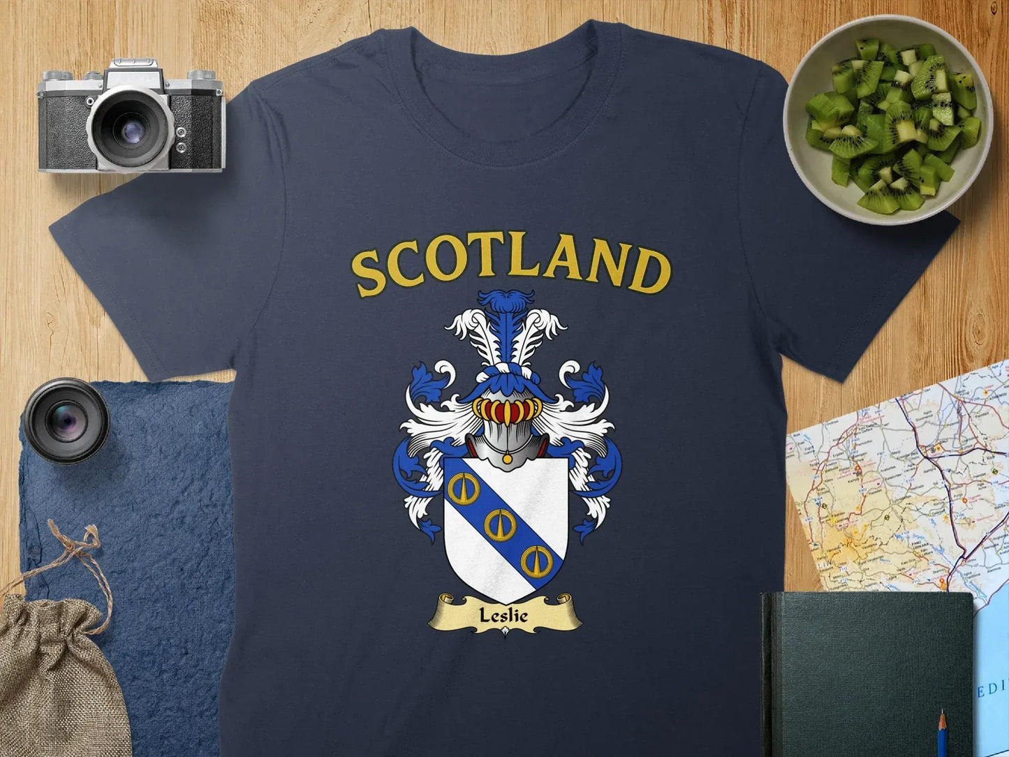 Scotland Crest Family Heritage Leslie T-Shirt product