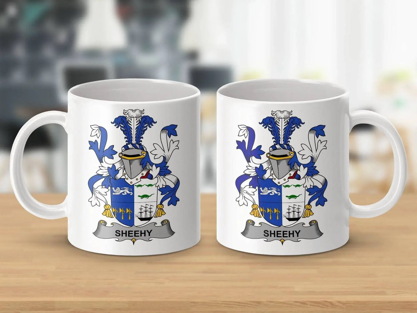 Sheehy Historic Family Crest Emblem Mug - Celtic Ancestry Gifts