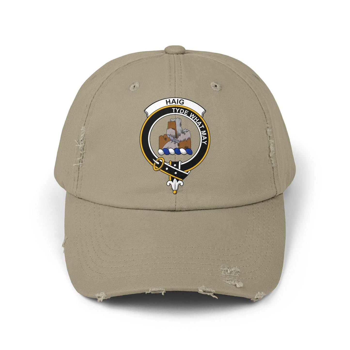 Haig Clan Crest Scottish Distressed Baseball Cap - Celtic Ancestry Gifts