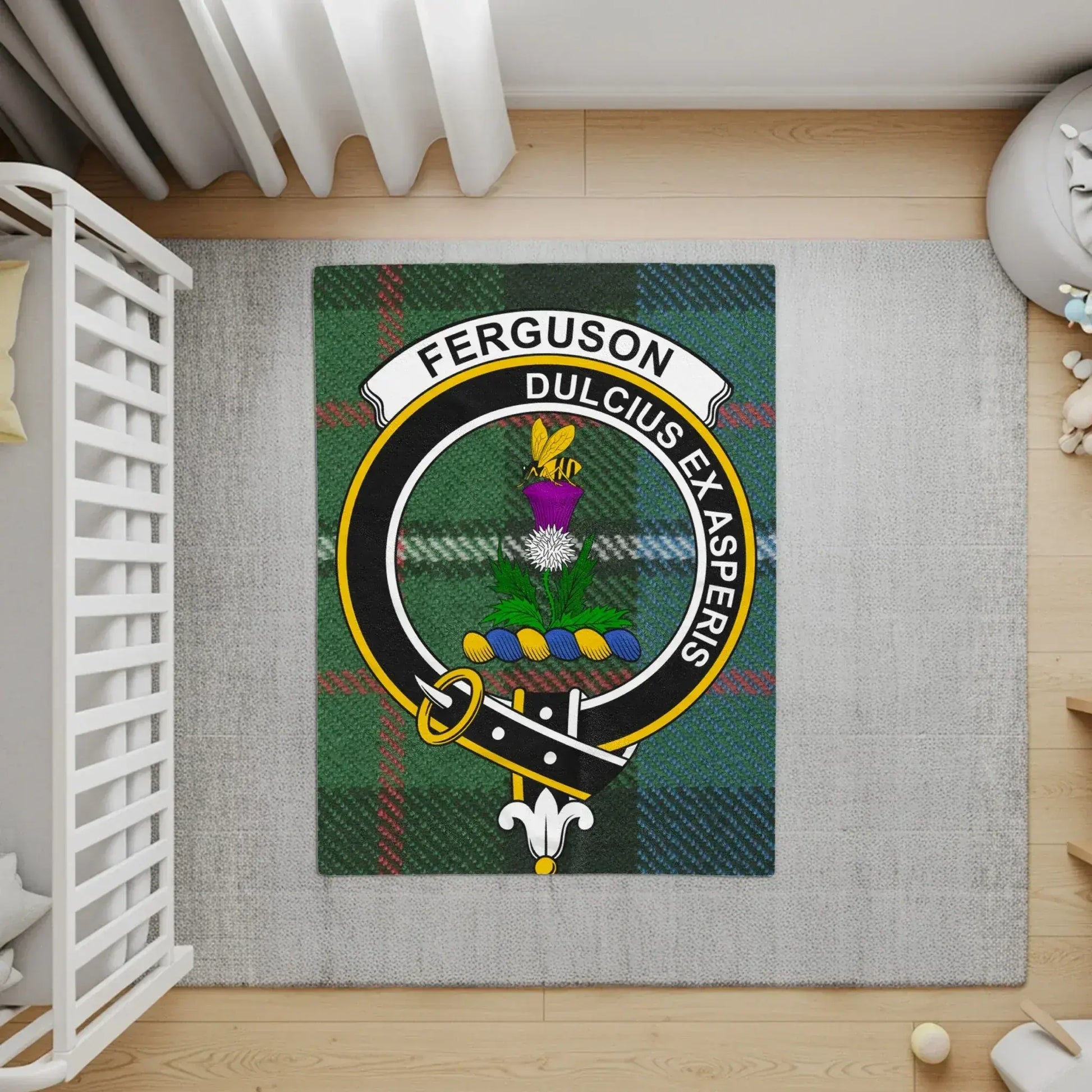 Ferguson Dulcius Ex Asperis Emblem Baby Rug product