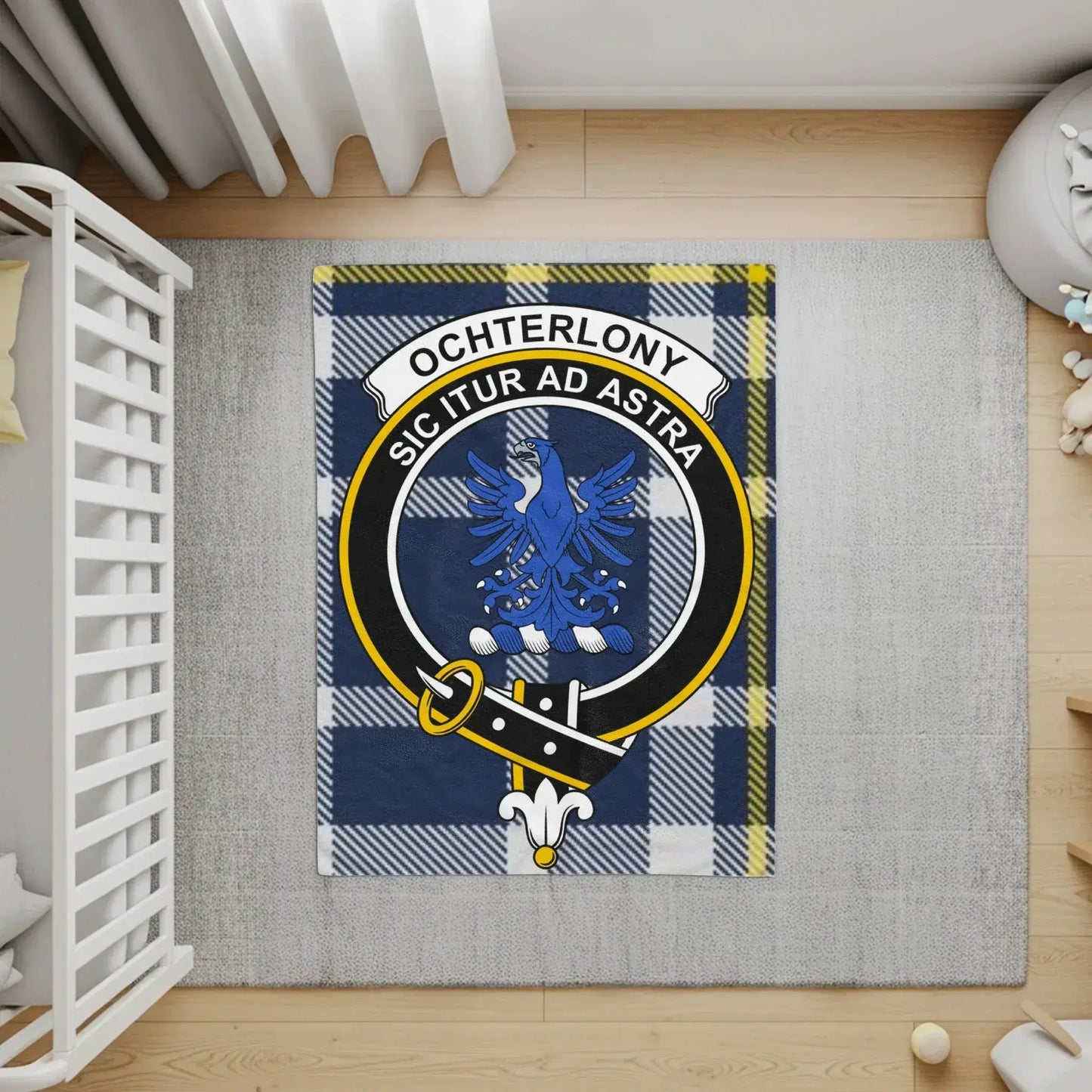 Ochterlony Family Crest Blue Sicut Ad Astra Product Type