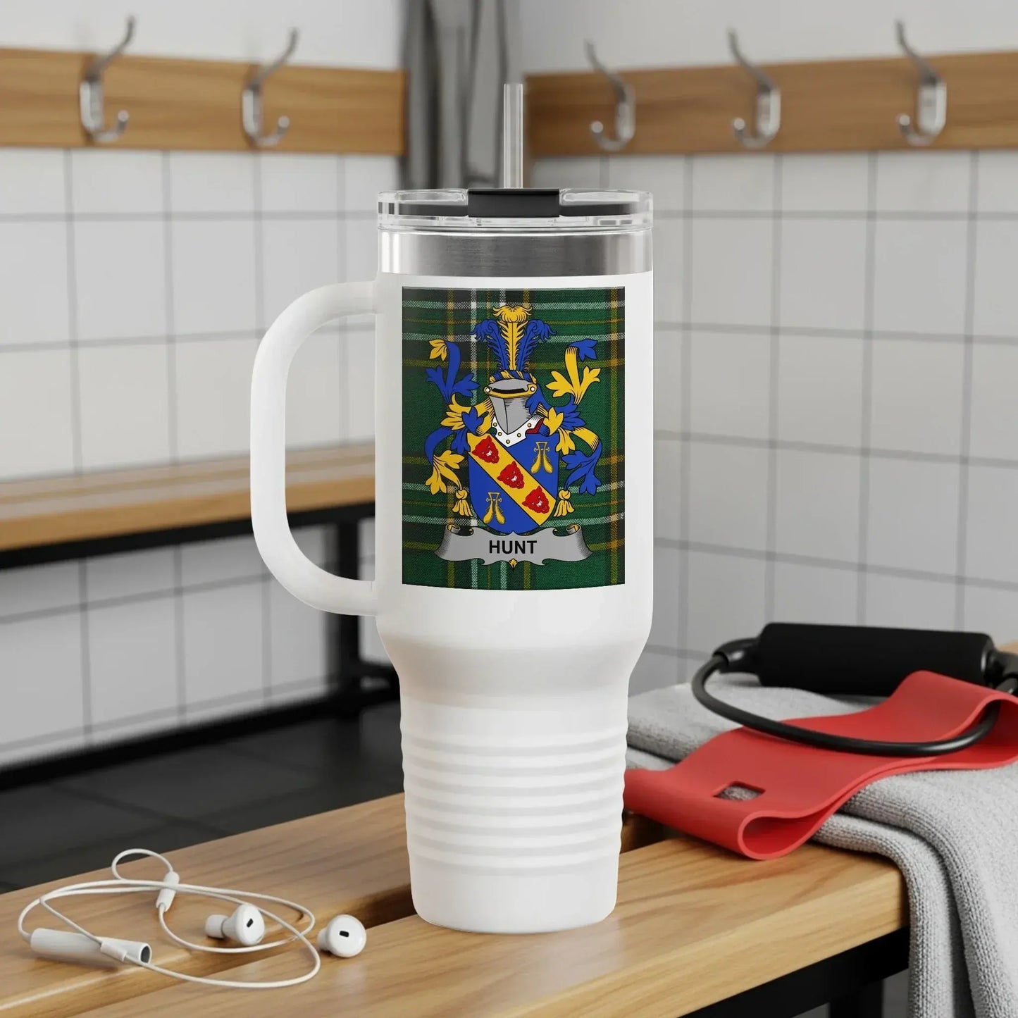 Personalized Family Crest White Mug Insulated Coffee Product