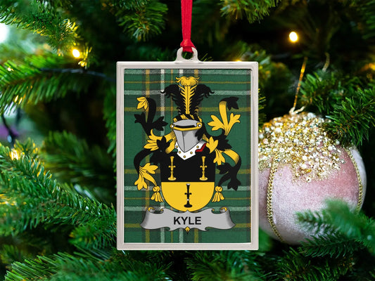 Family Crest Custom Christmas Tree Ornament product