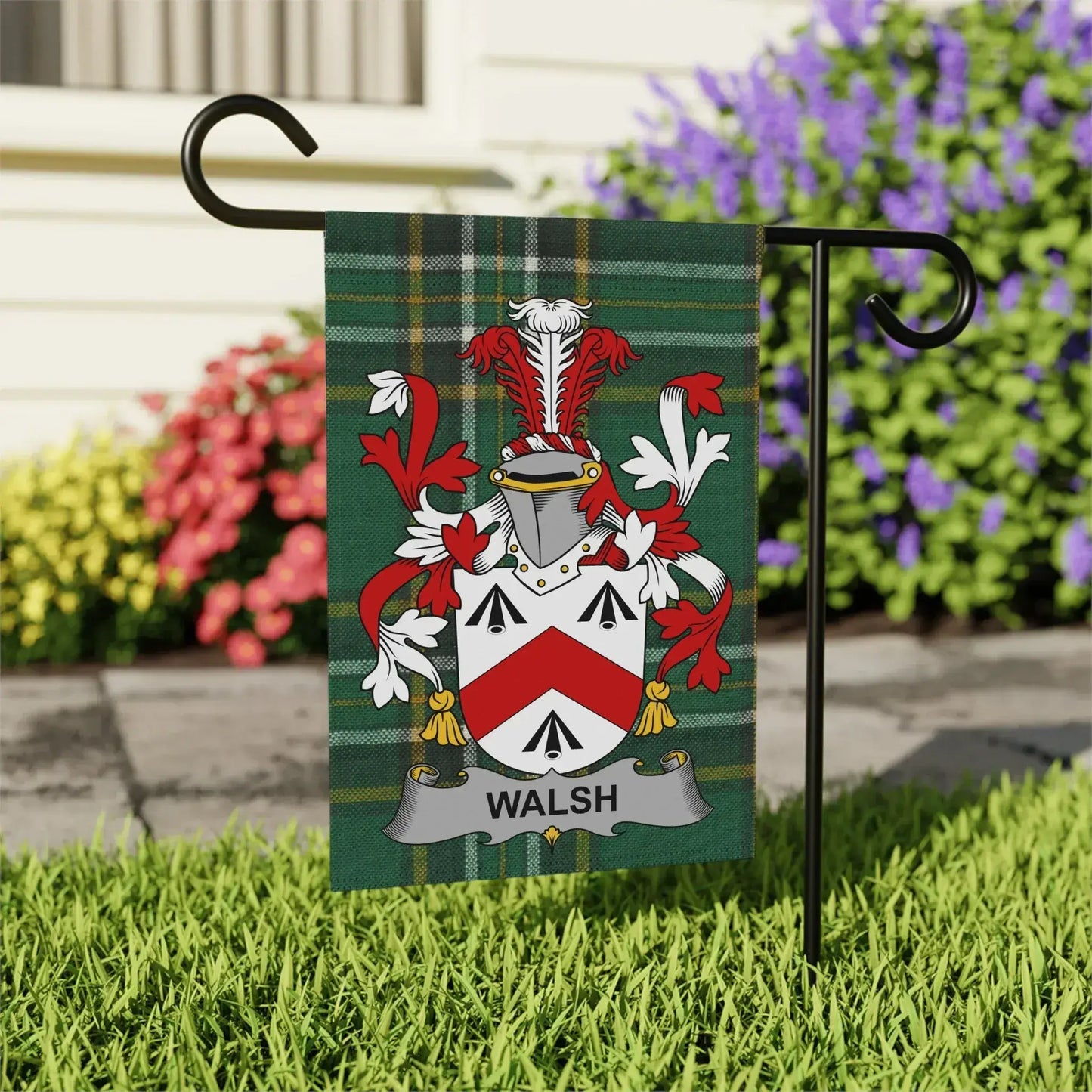 Walsh Coat of Arms Garden Flag product