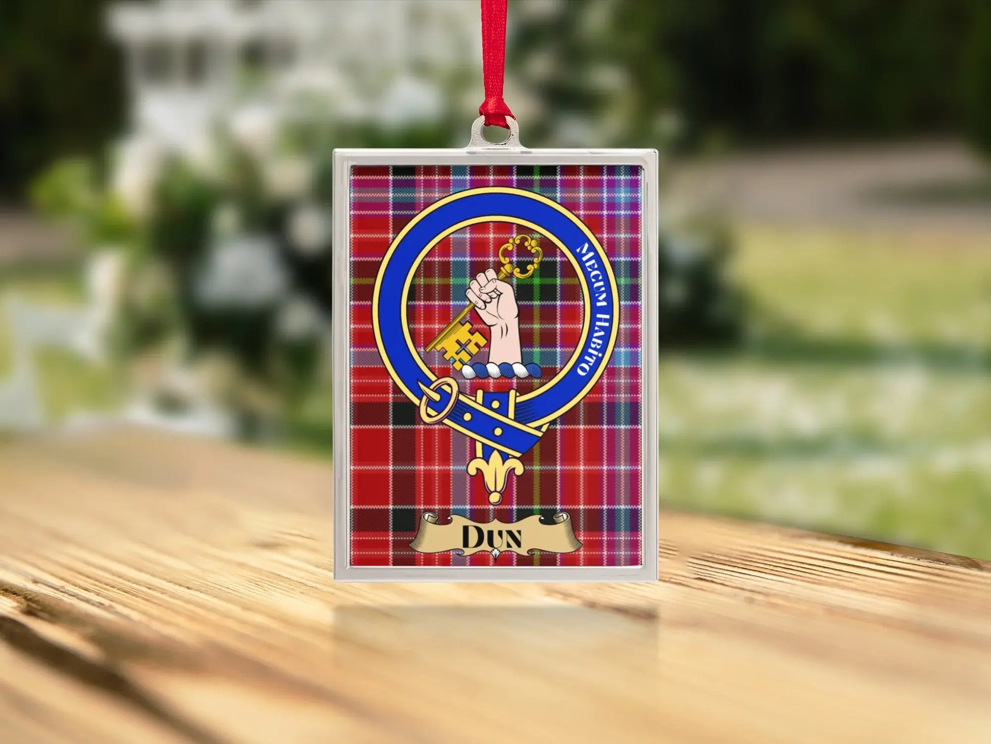 Scottish Clan Crest Tartan Personalized Keychain product
