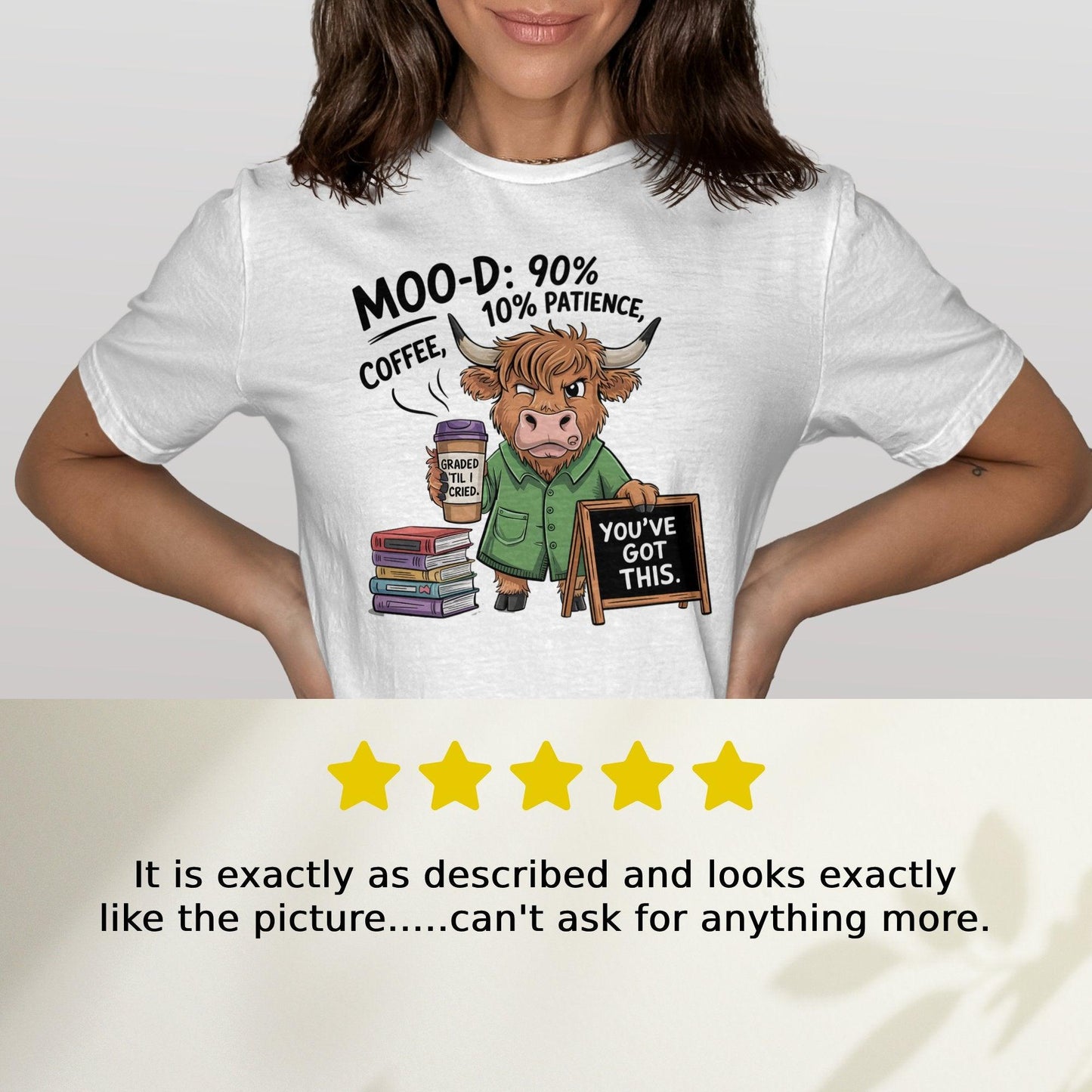 Funny Cow Teacher Mood Patience You've Got This T-Shirt - Celtic Ancestry Gifts
