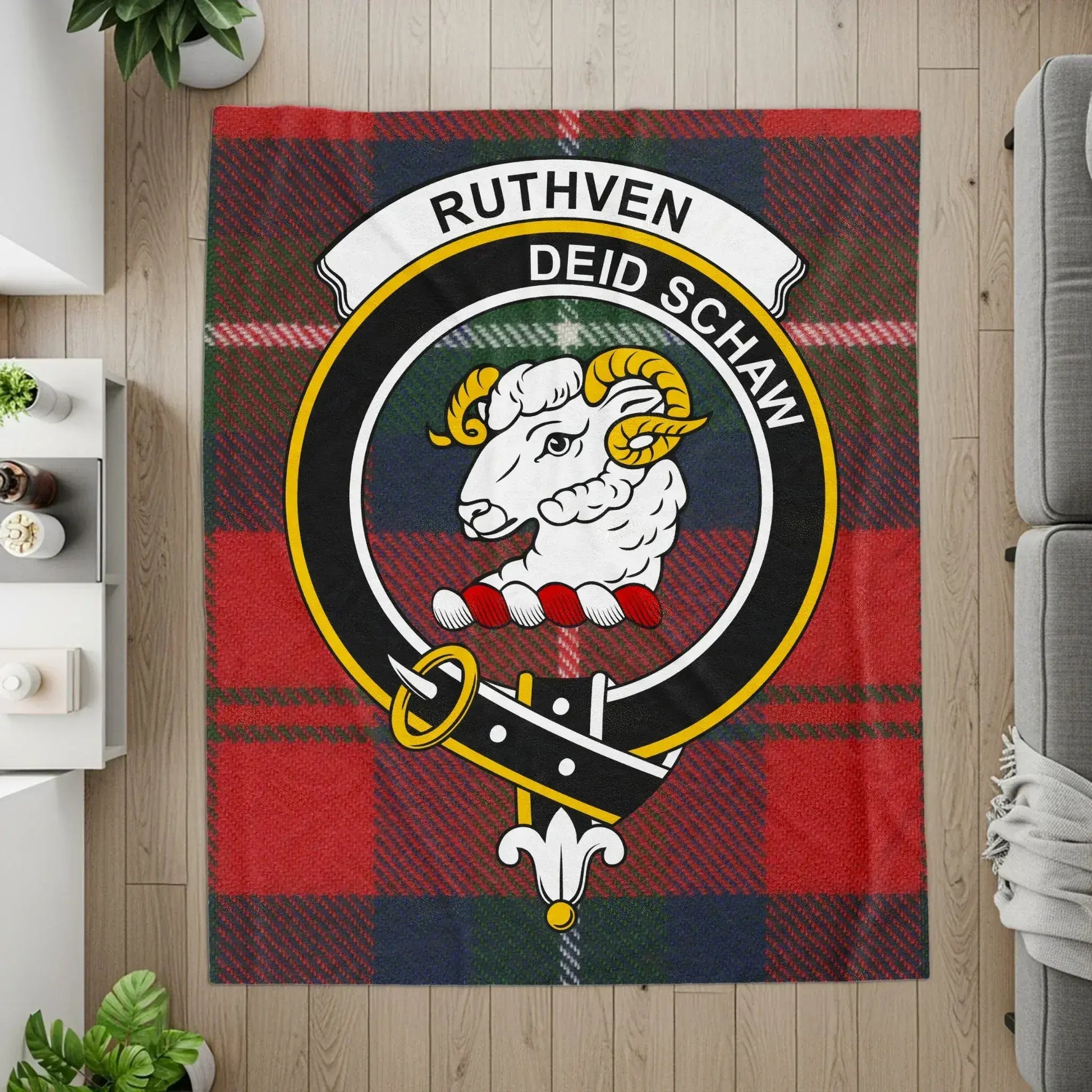 Ruthven Deid Schaw Tartan Pattern Blanket product