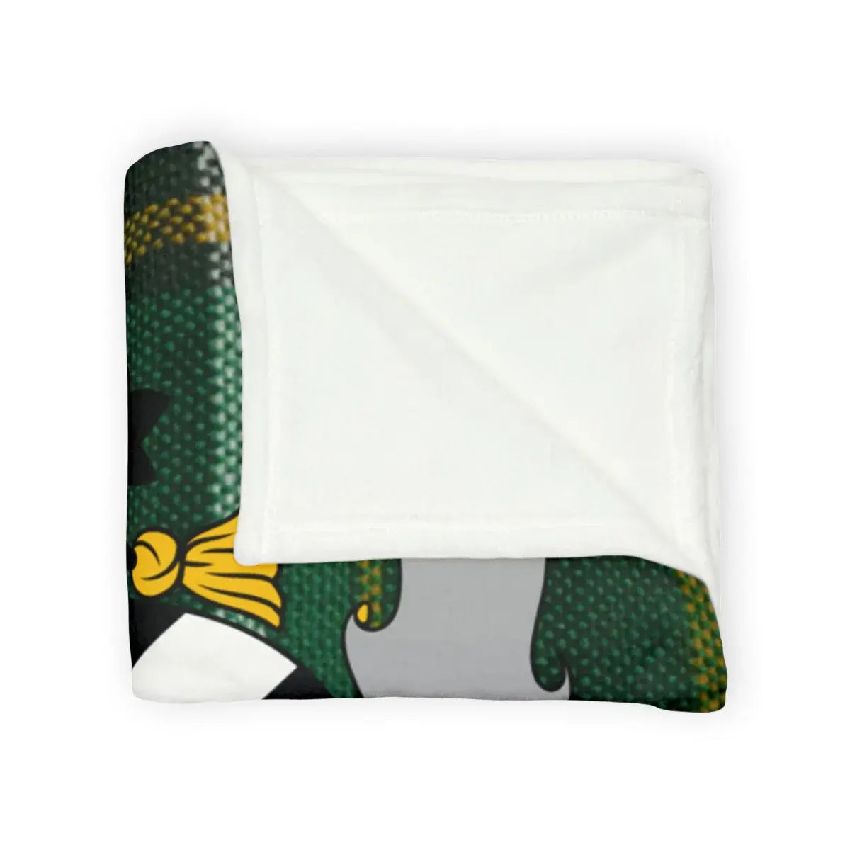 Cozy Green-patterned Folded Blanket Product
