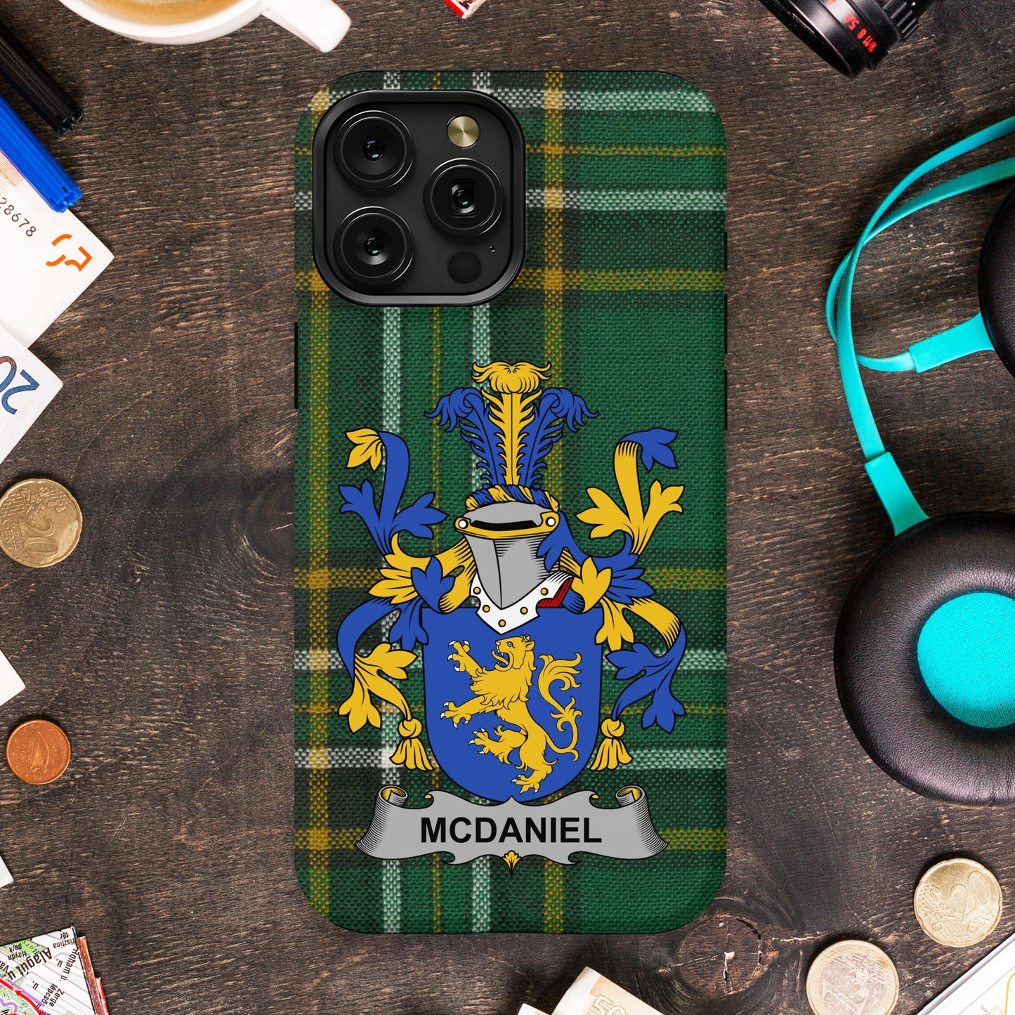Tartan Style Shield Design Custom Phone Case product
