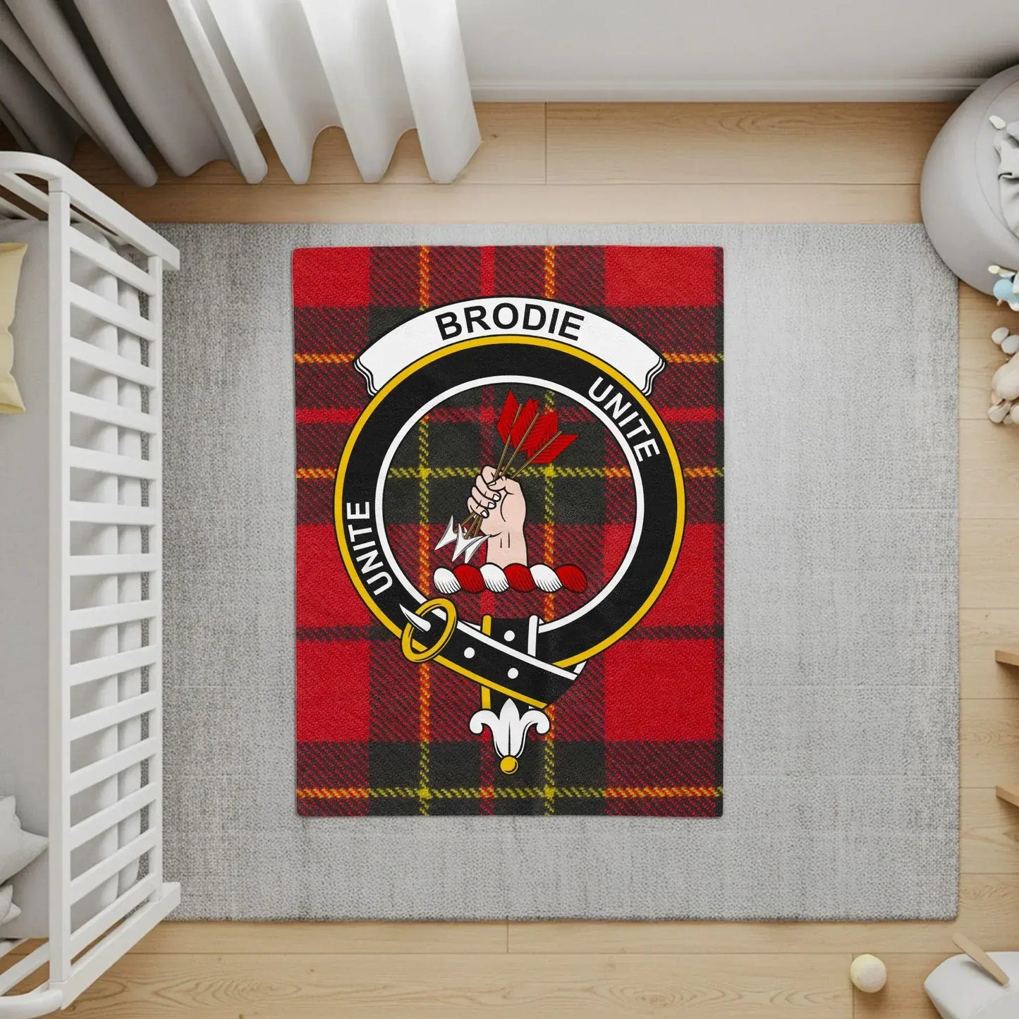Brodie Unite Red and Black Plaid Carpet product