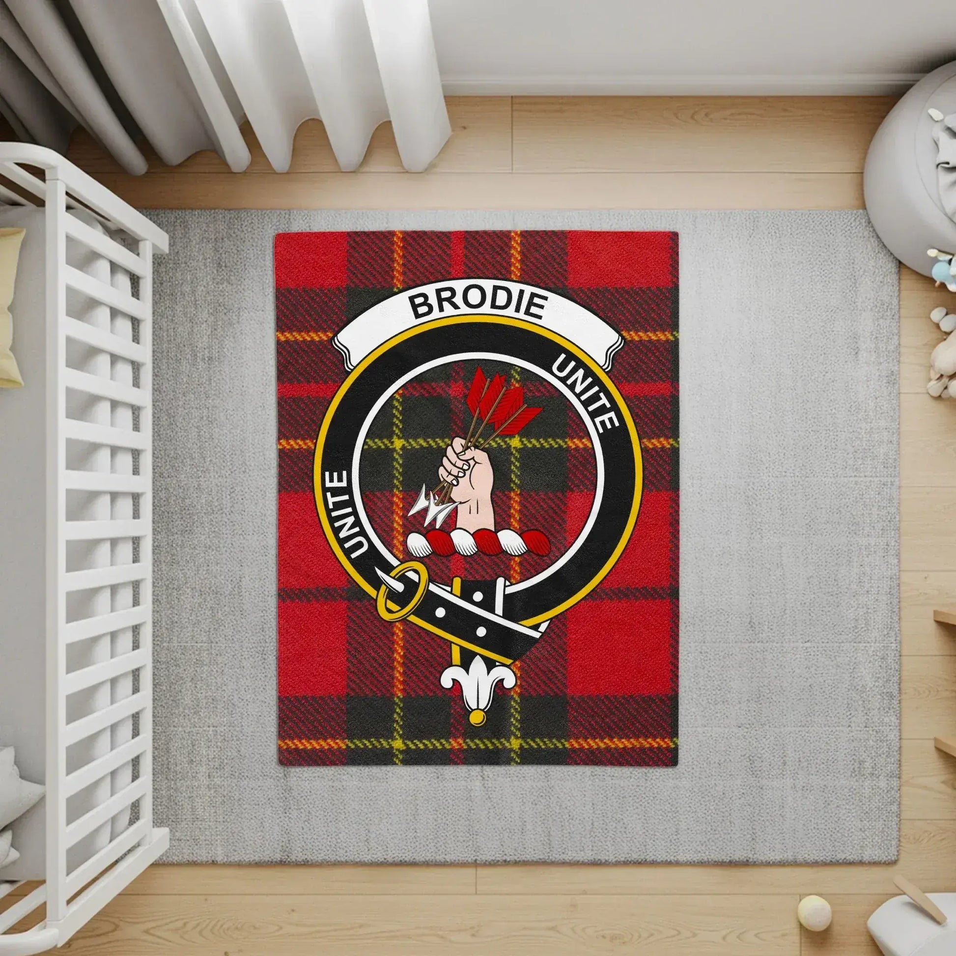 Brodie Unite Red and Black Plaid Carpet product