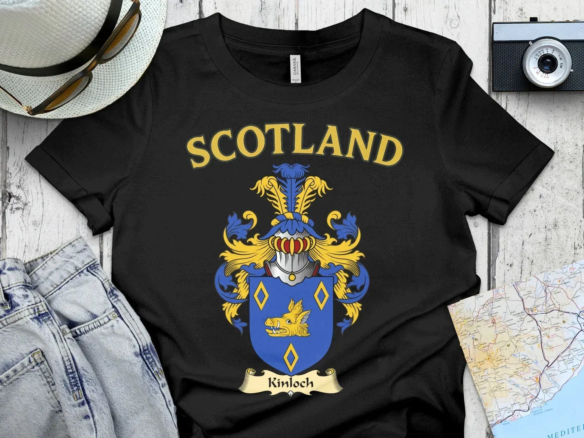 Scotland Kinloch Crest Design Casual Top product