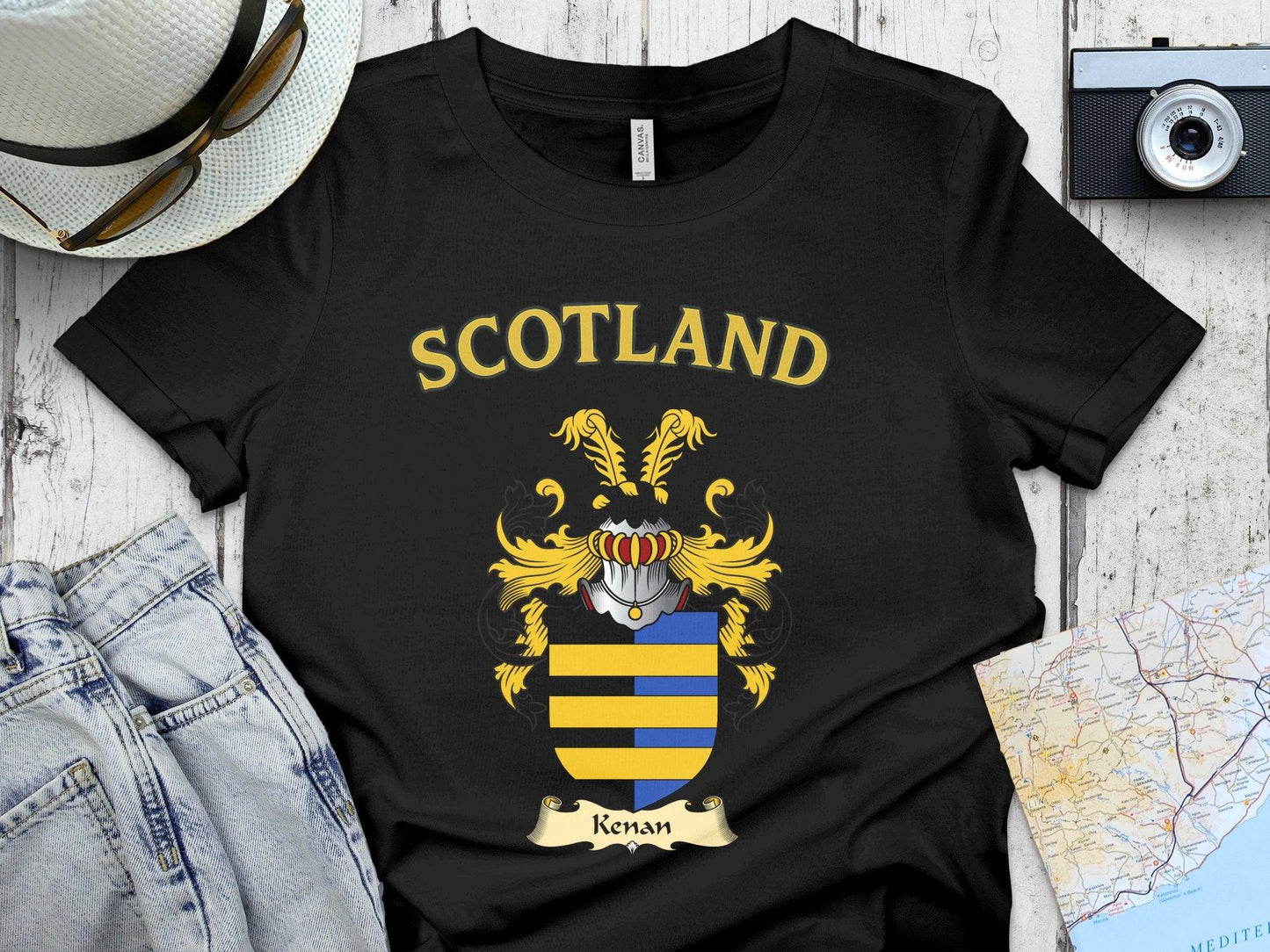 Scotland Family Crest T-Shirt Kenan Coat of Arms product type