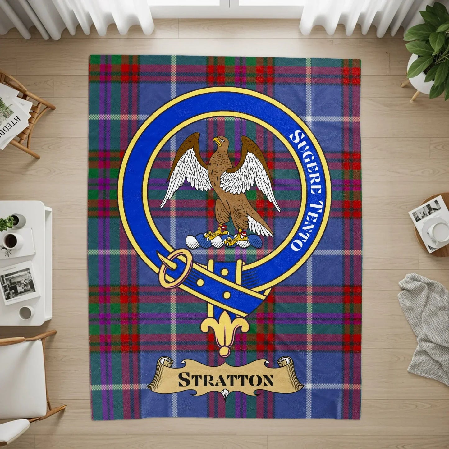 Stratton Sugere Tento Plaid Crest Rug product type