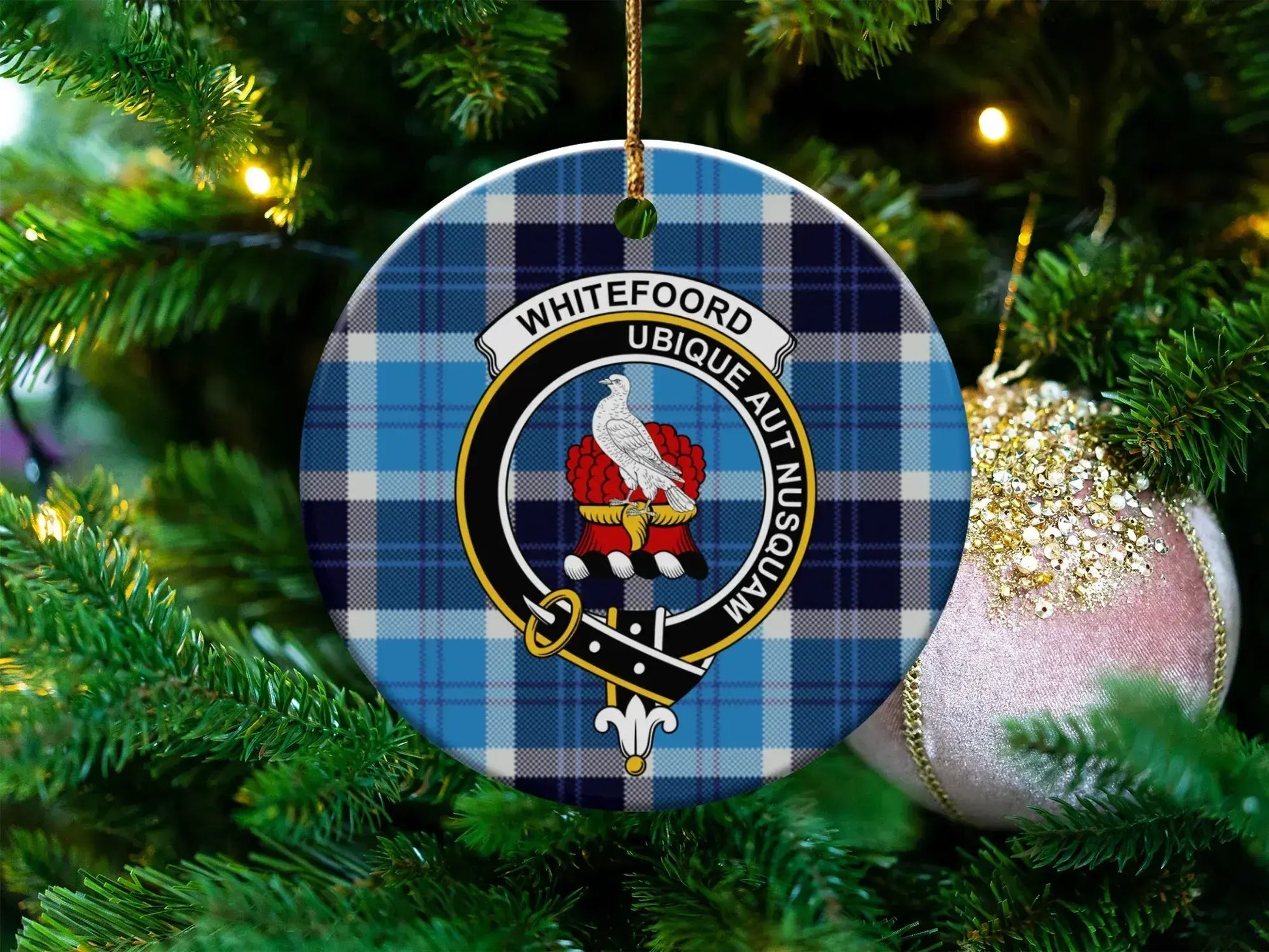 Whitefoord Ubique Aut Nusquam Plaid Ornament product