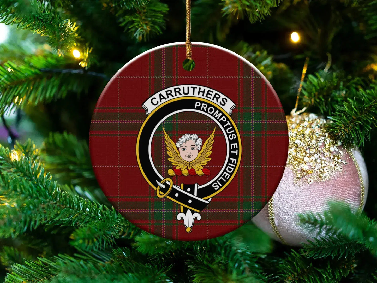Carruthers Promptus Et Fidelis Christmas Ornament product type