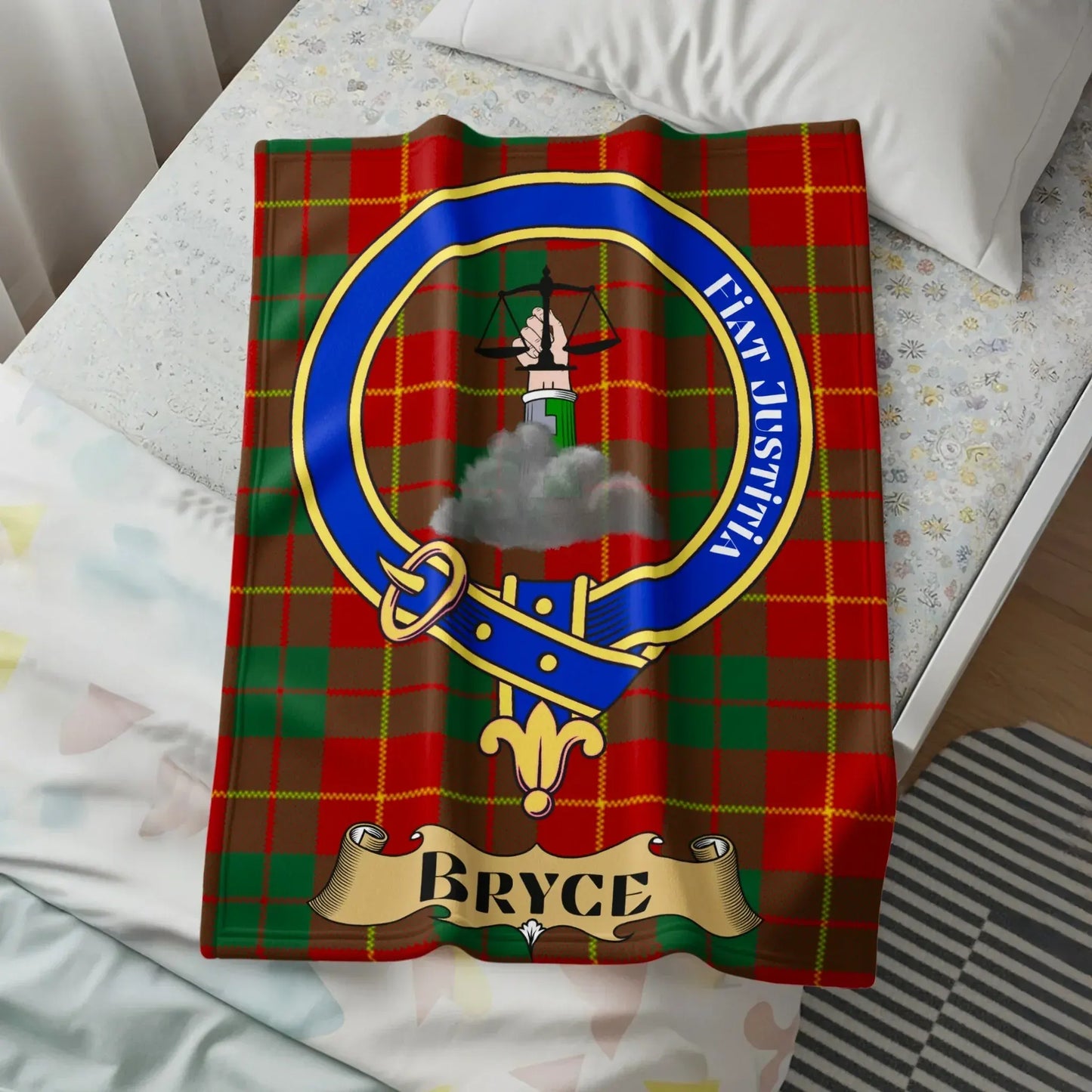 Custom Tartan Blanket Personalized with Name product