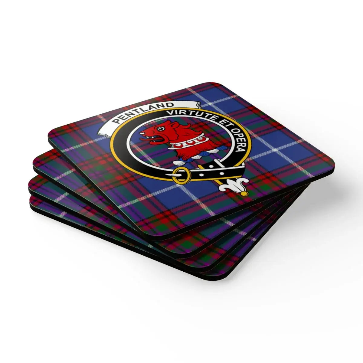 Pentland Virtue Et Opera Plaid Design Coaster product
